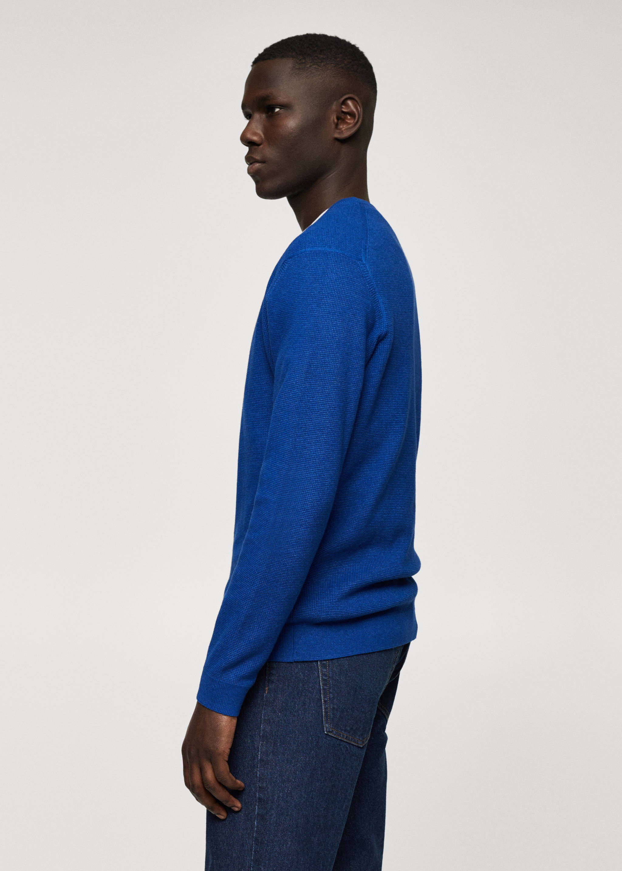 Structured cotton sweater - Details of the article 6