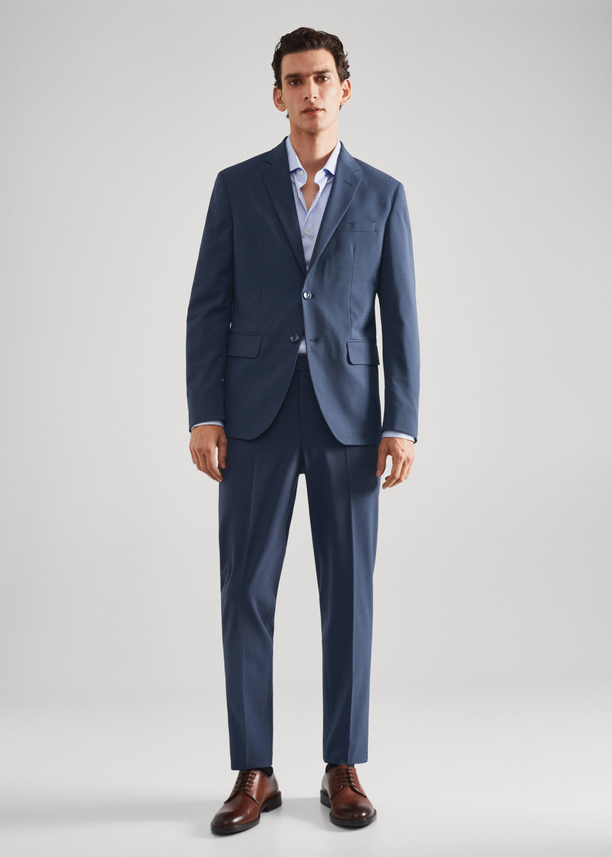 Slim fit suit trousers - General plane