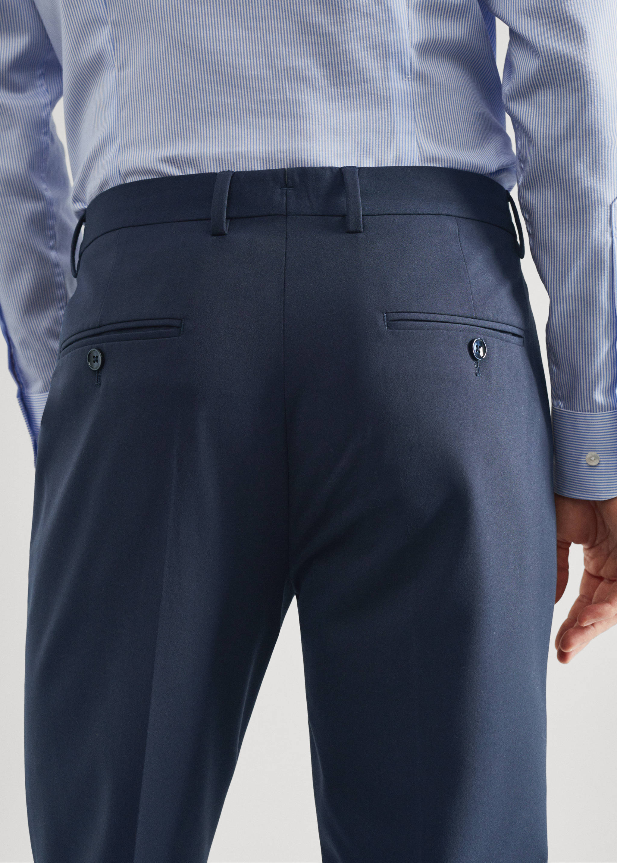 Slim fit suit trousers - Details of the article 6