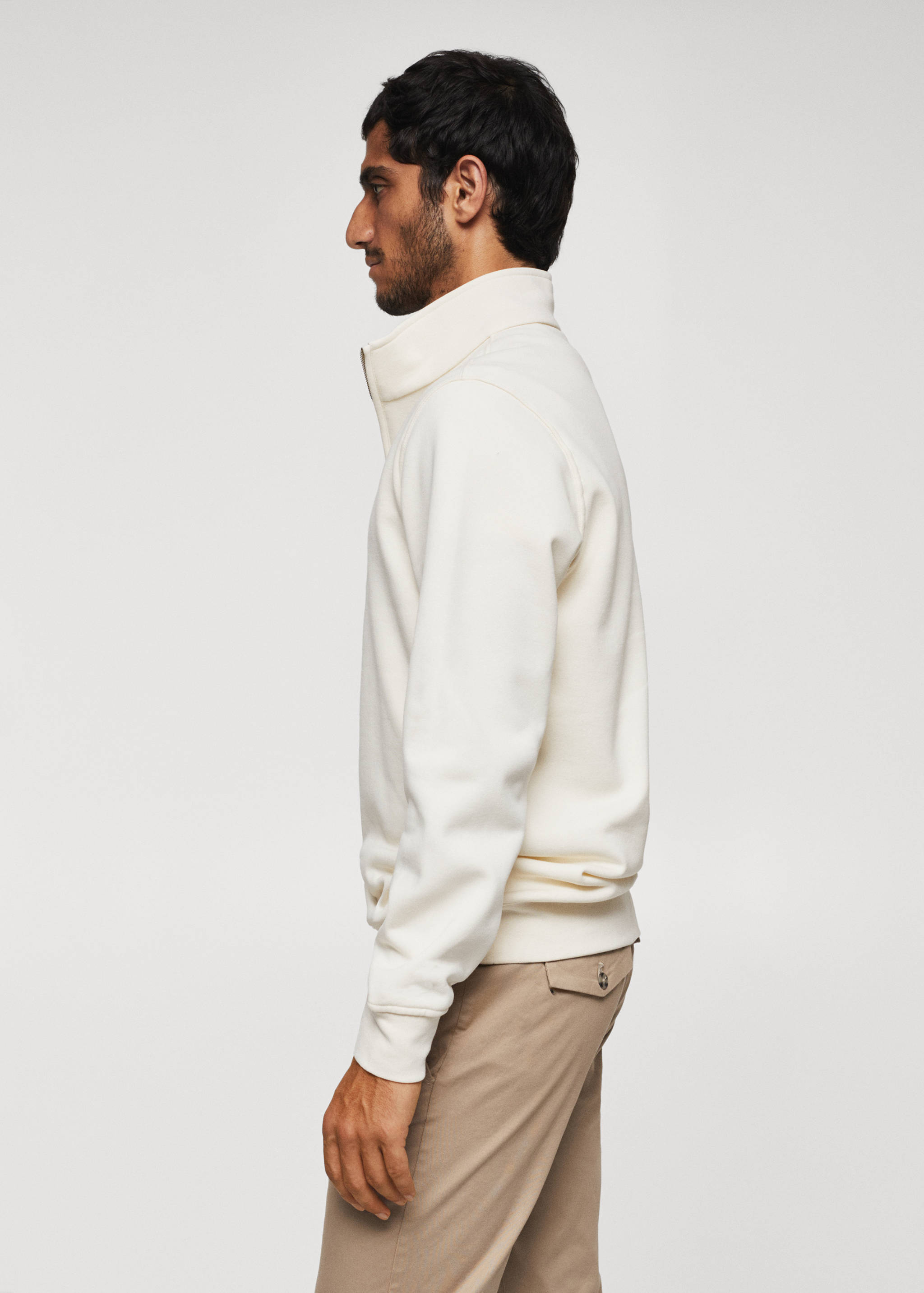 Хлопковый свитшот с воротником на молнии - Деталь изделия 6