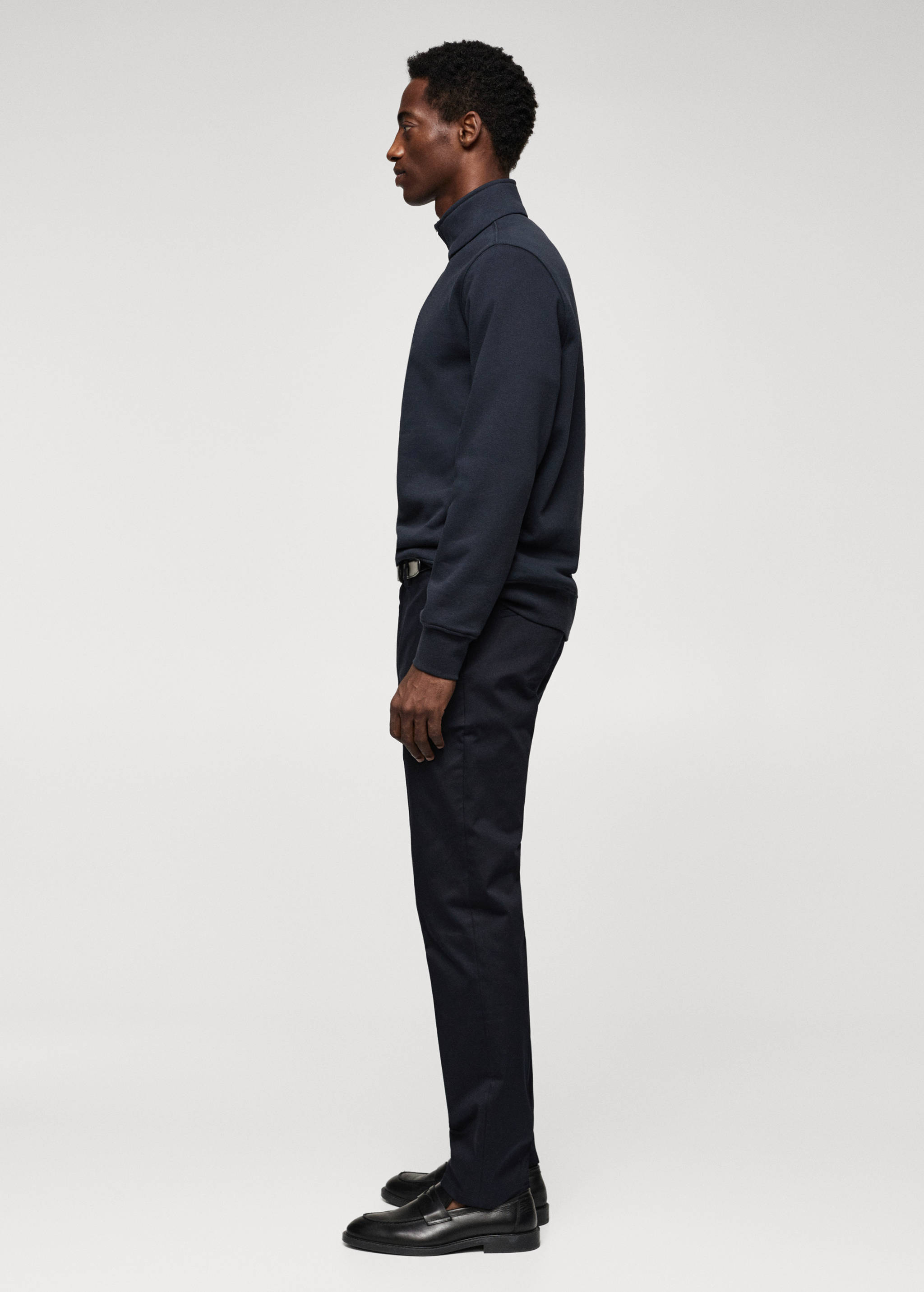 Хлопковый свитшот с воротником на молнии - Деталь изделия 6