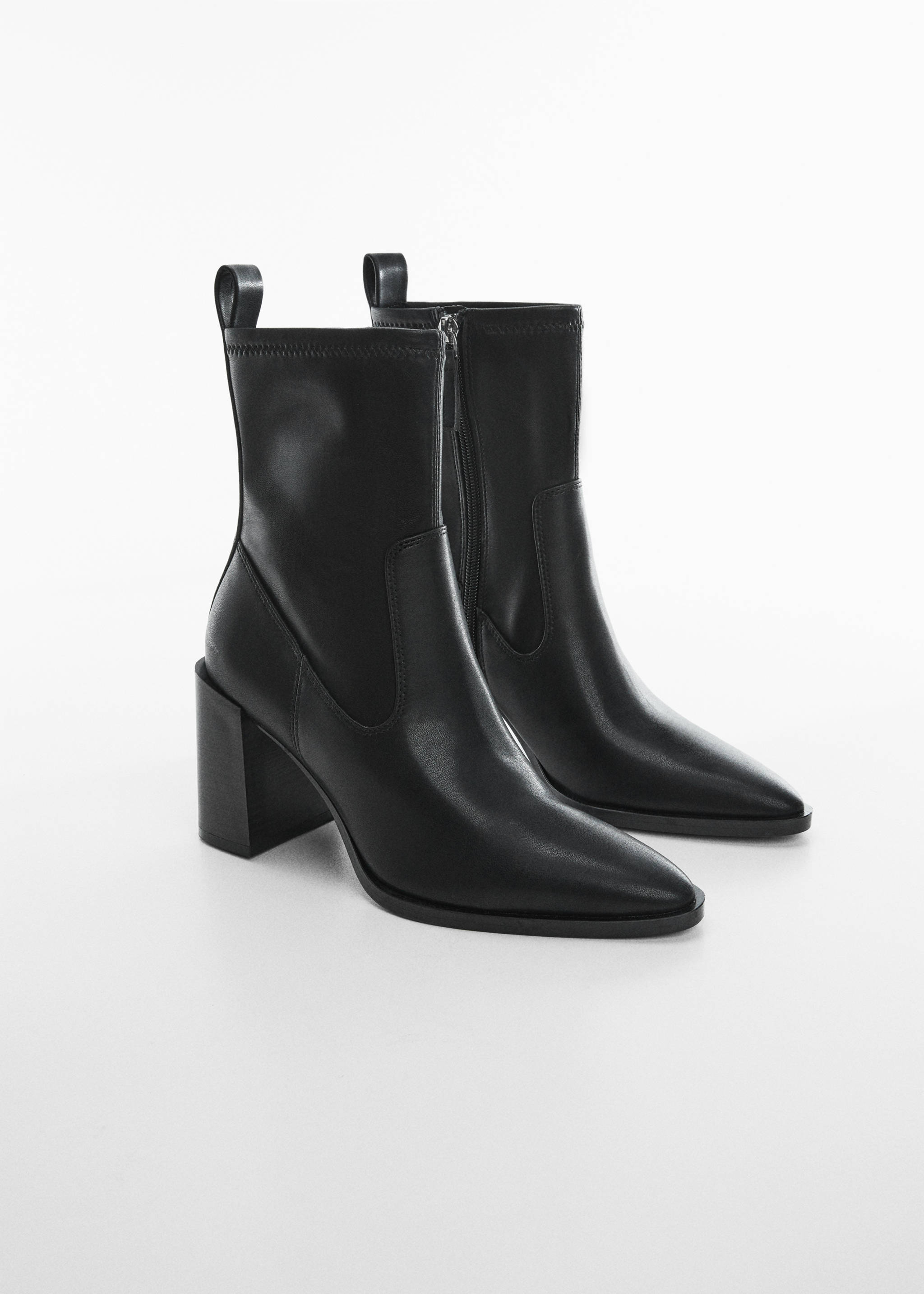 Heel zipped boots - Medium plane