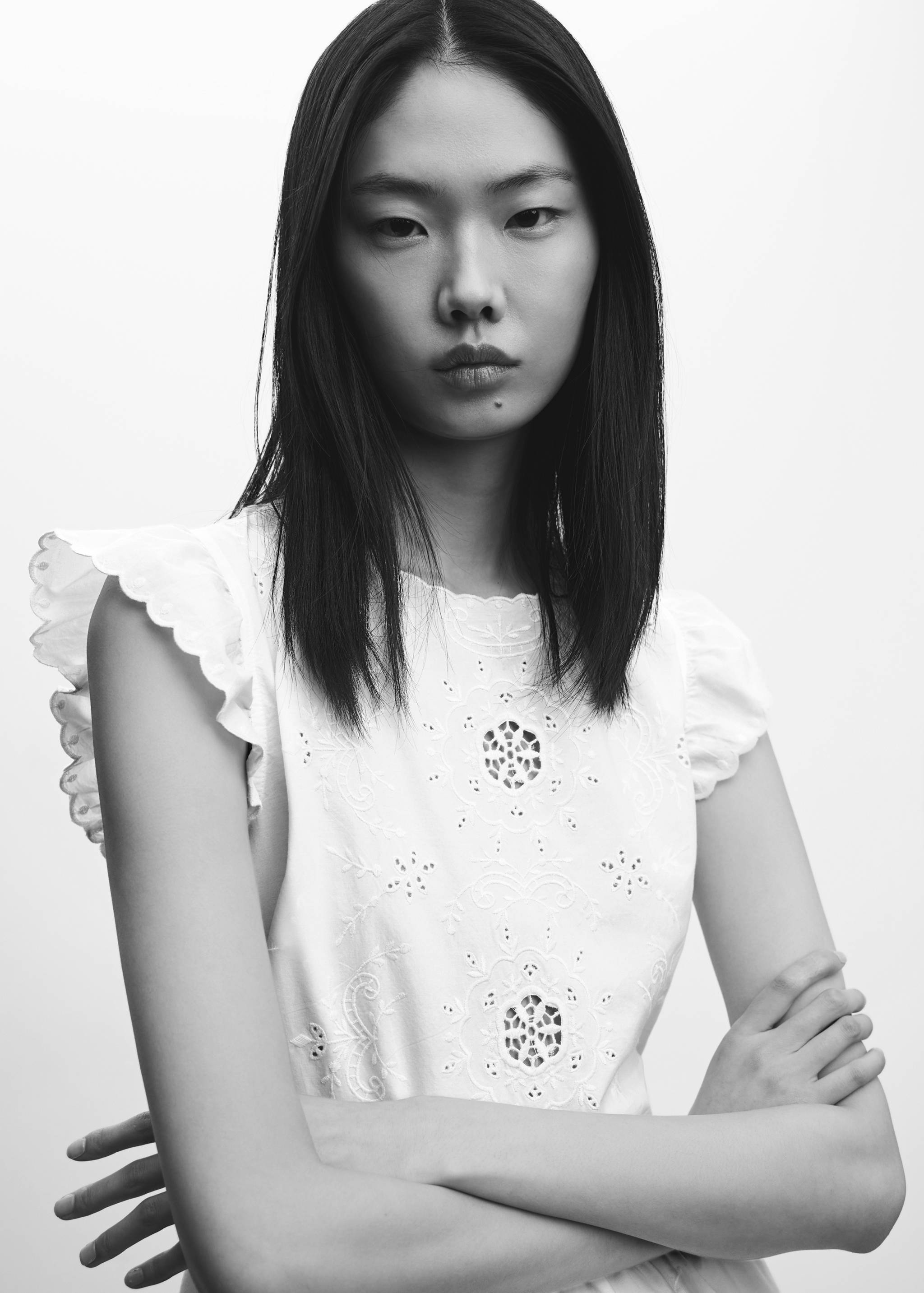 Broderie anglaise cotton dress - Details of the article 1