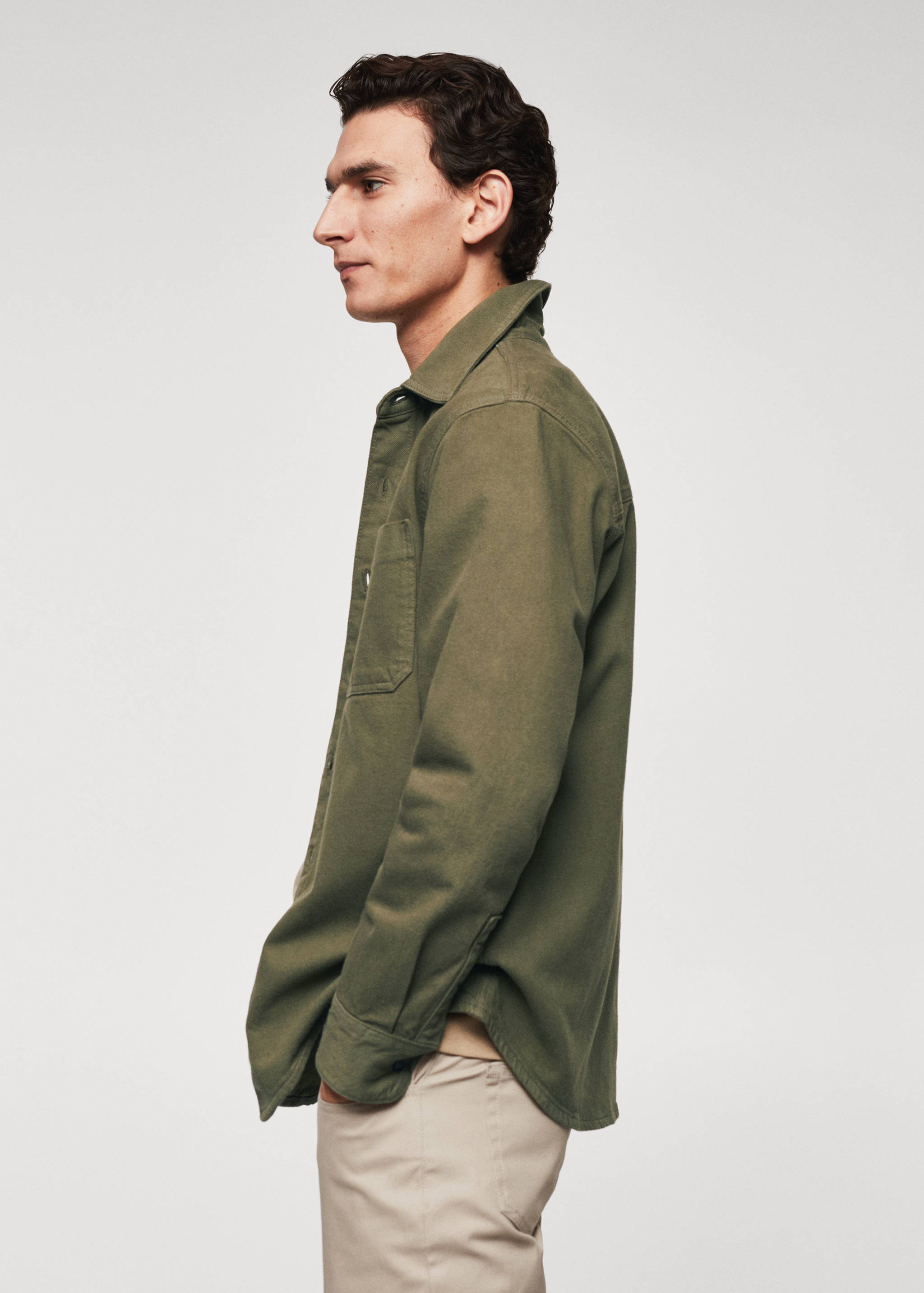 Pocket denim overshirt - Details of the article 6