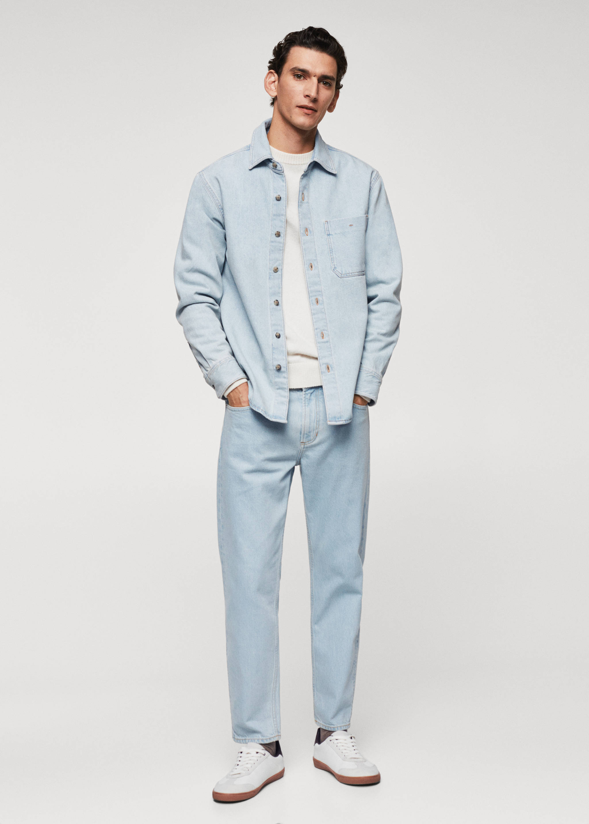 Pocket denim overshirt - General plane