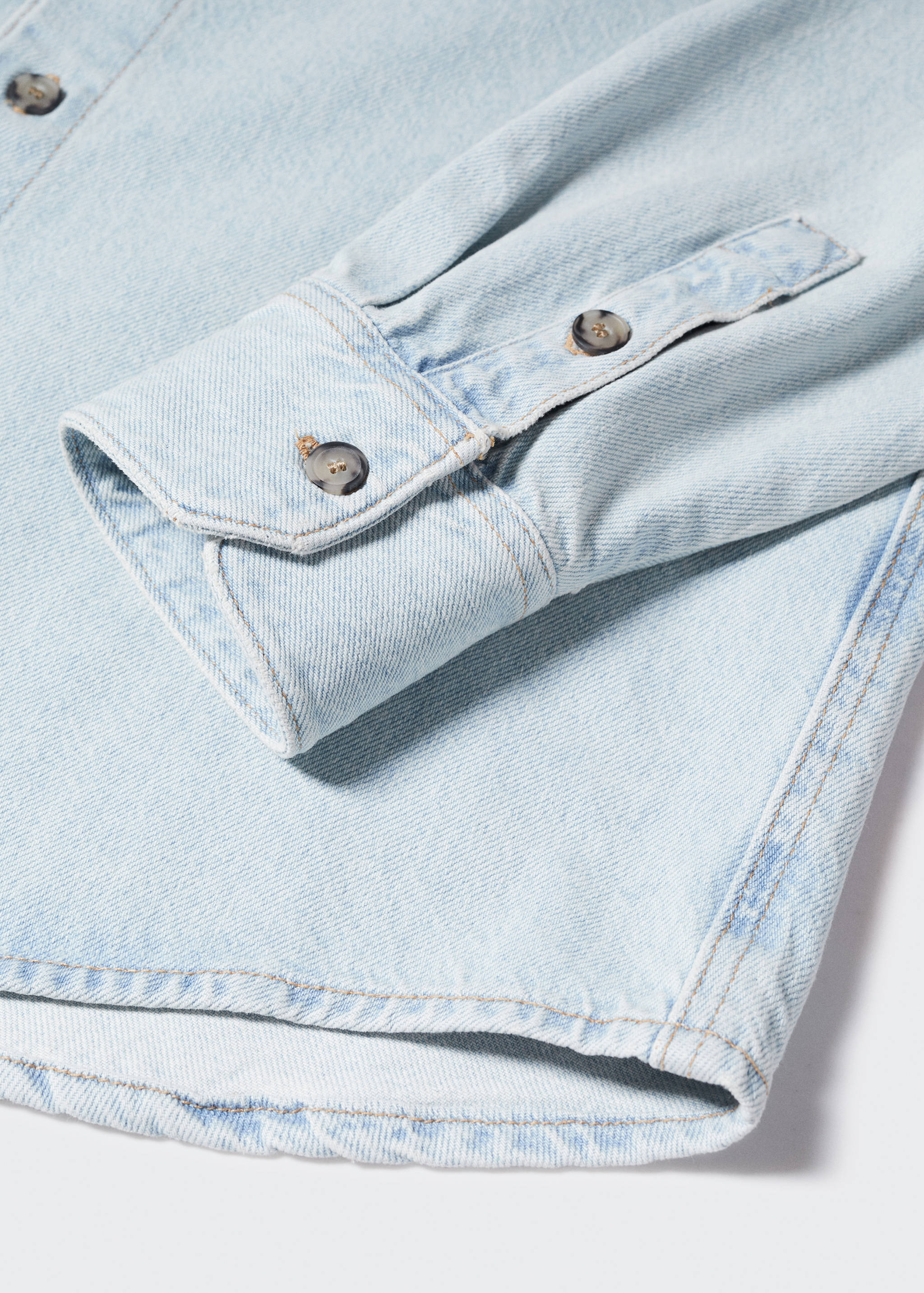 Pocket denim overshirt - Details of the article 8