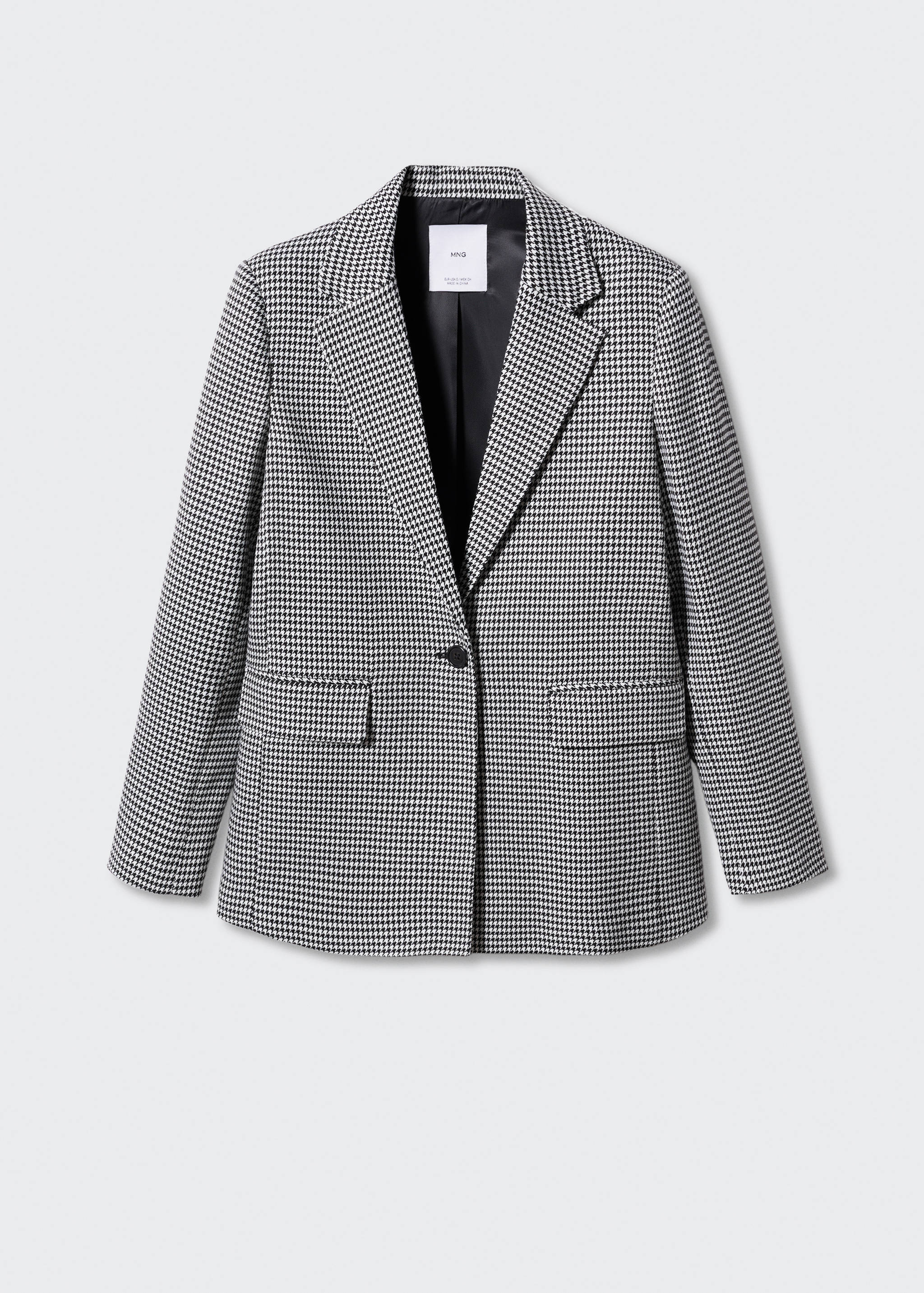 Houndstooth wool-blend blazer - Article without model