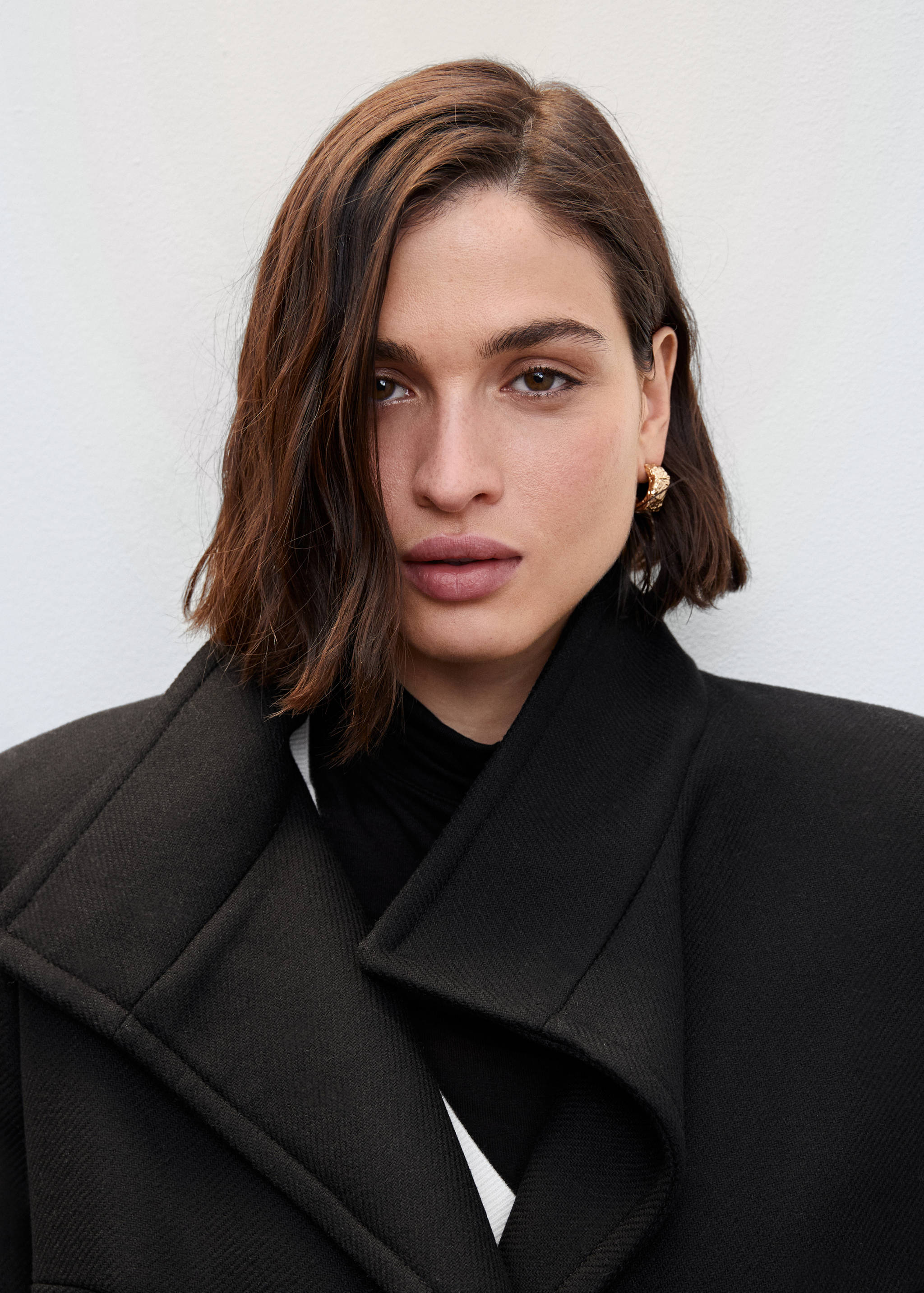 Woollen coat with belt - Details of the article 4