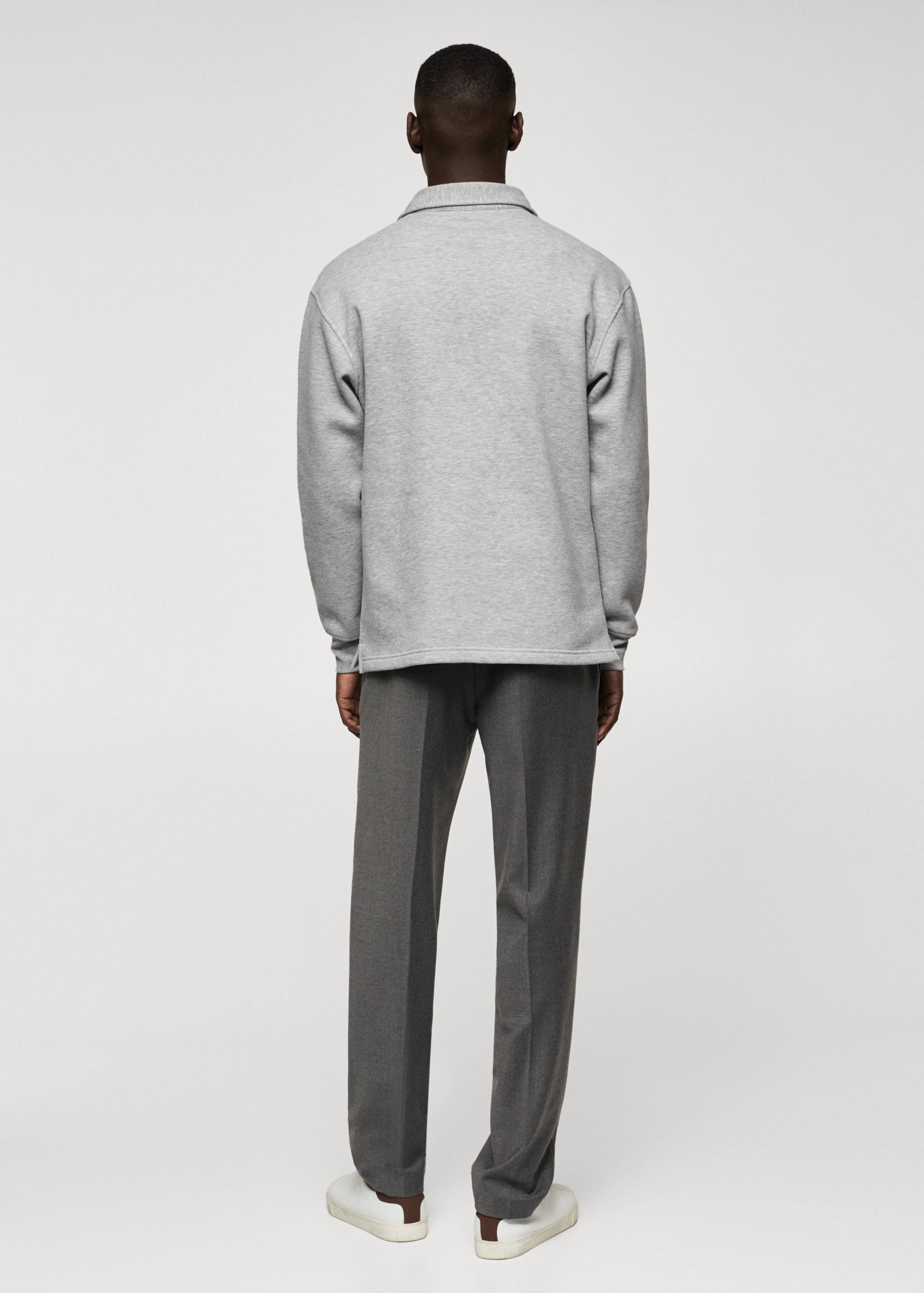 Polo coton à manches longues - Verso de l’article