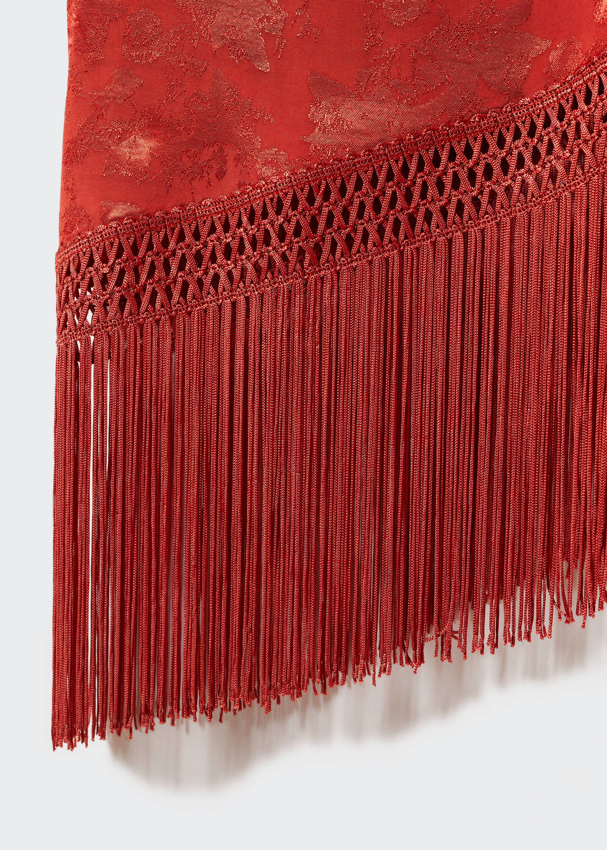 Fringed jacquard dress - Details of the article 8