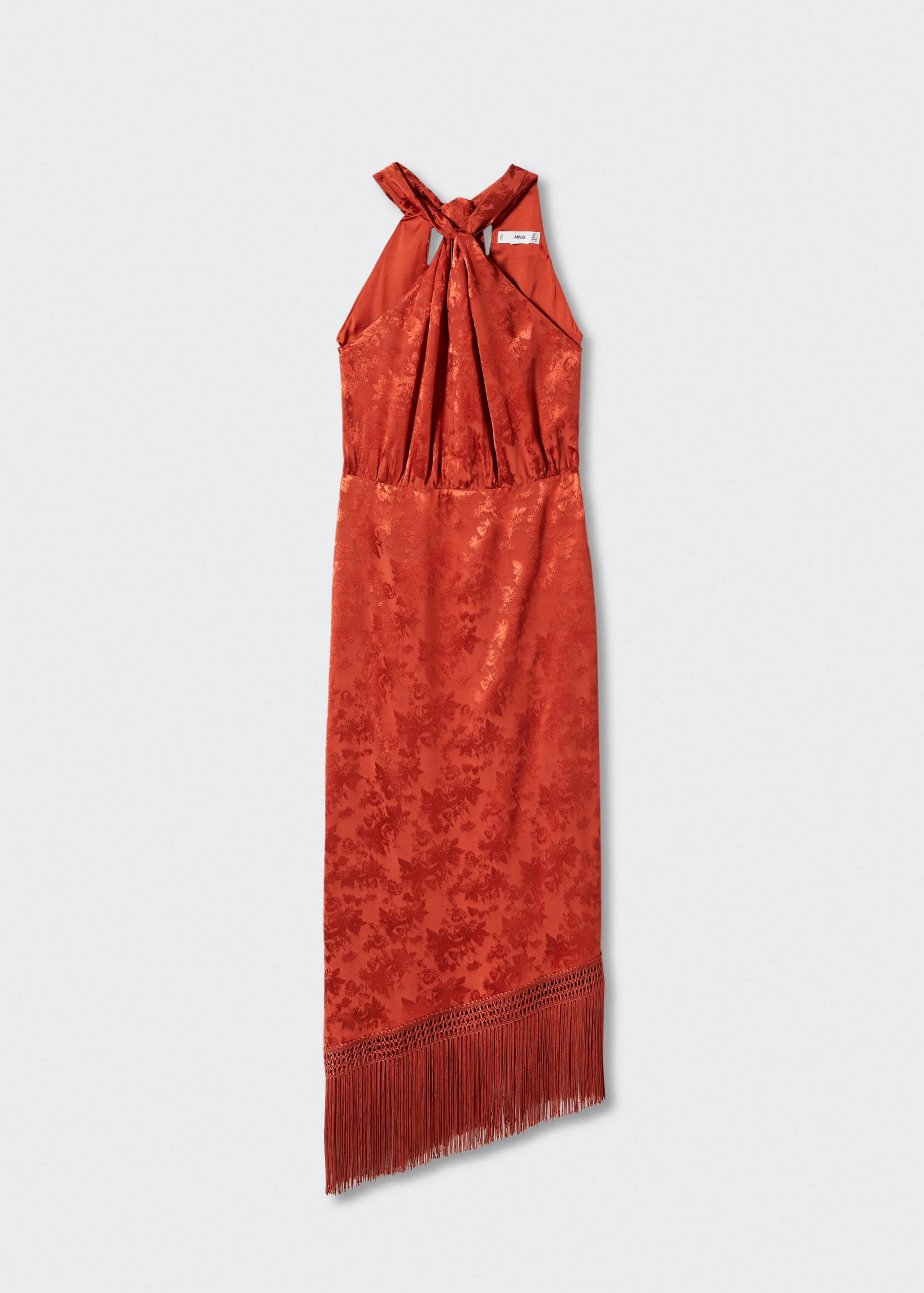 Fringed jacquard dress - Article without model