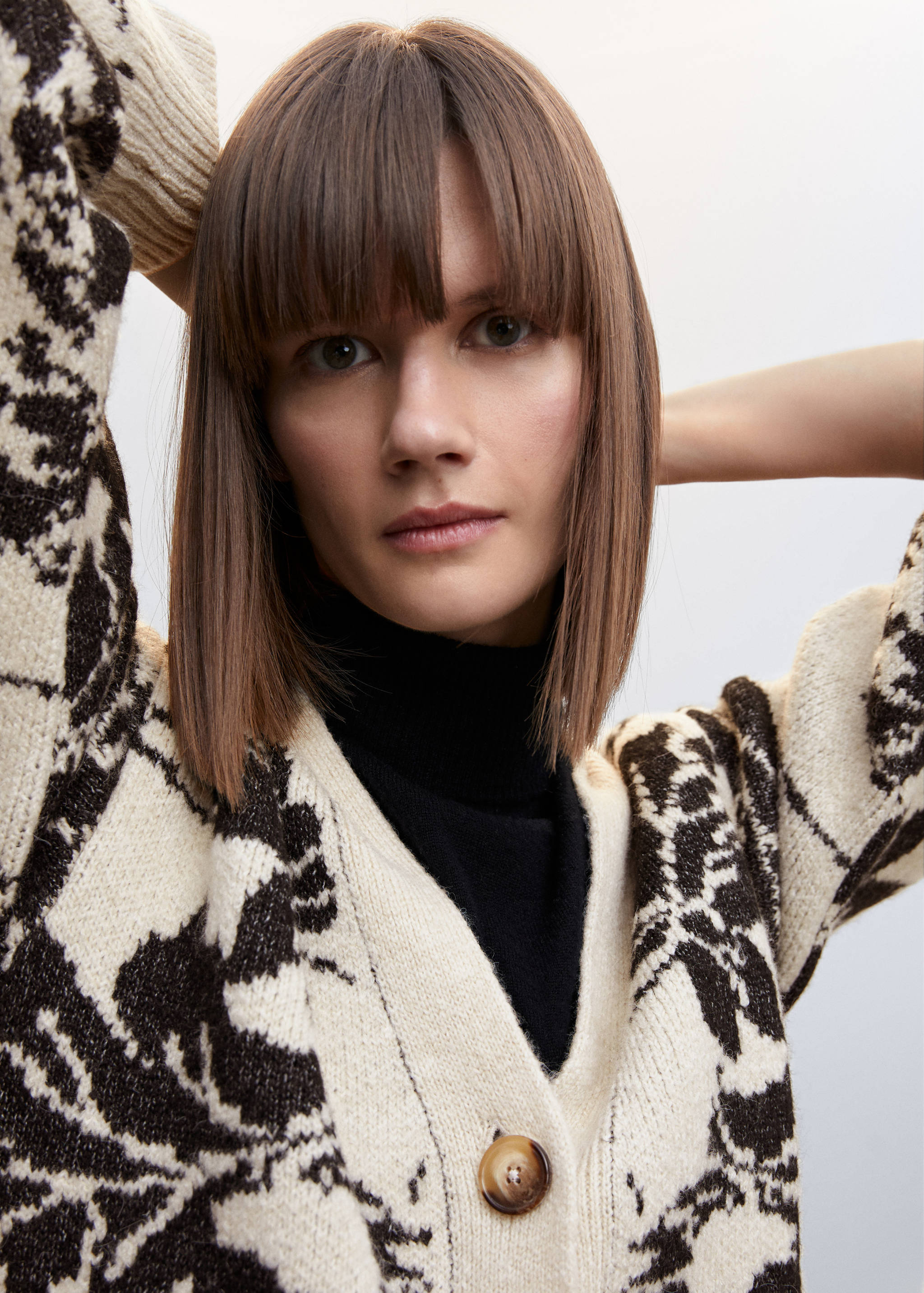 Flowers knit cardigan - Details of the article 1