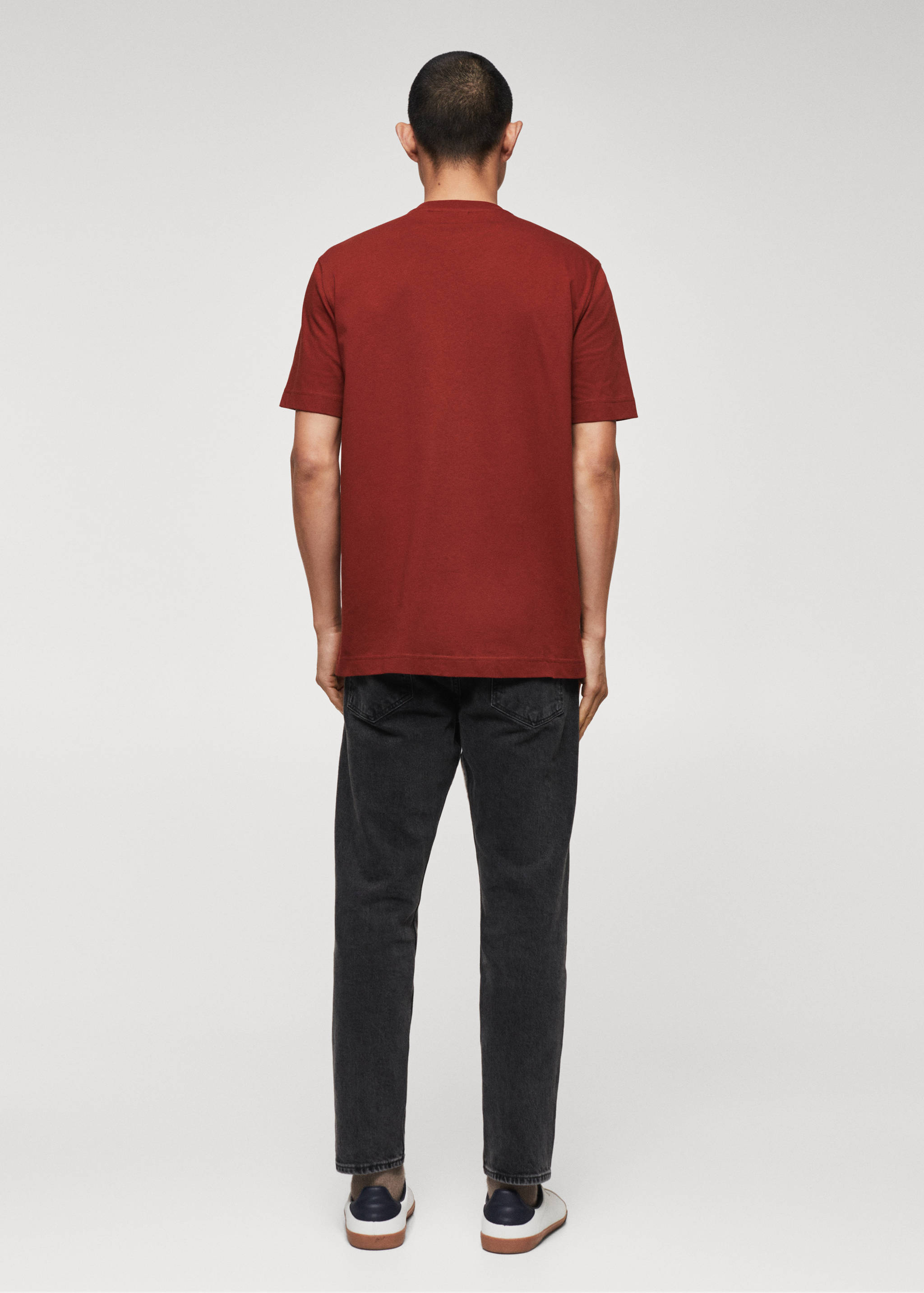 T-shirt coton style universitaire  - Verso de l’article