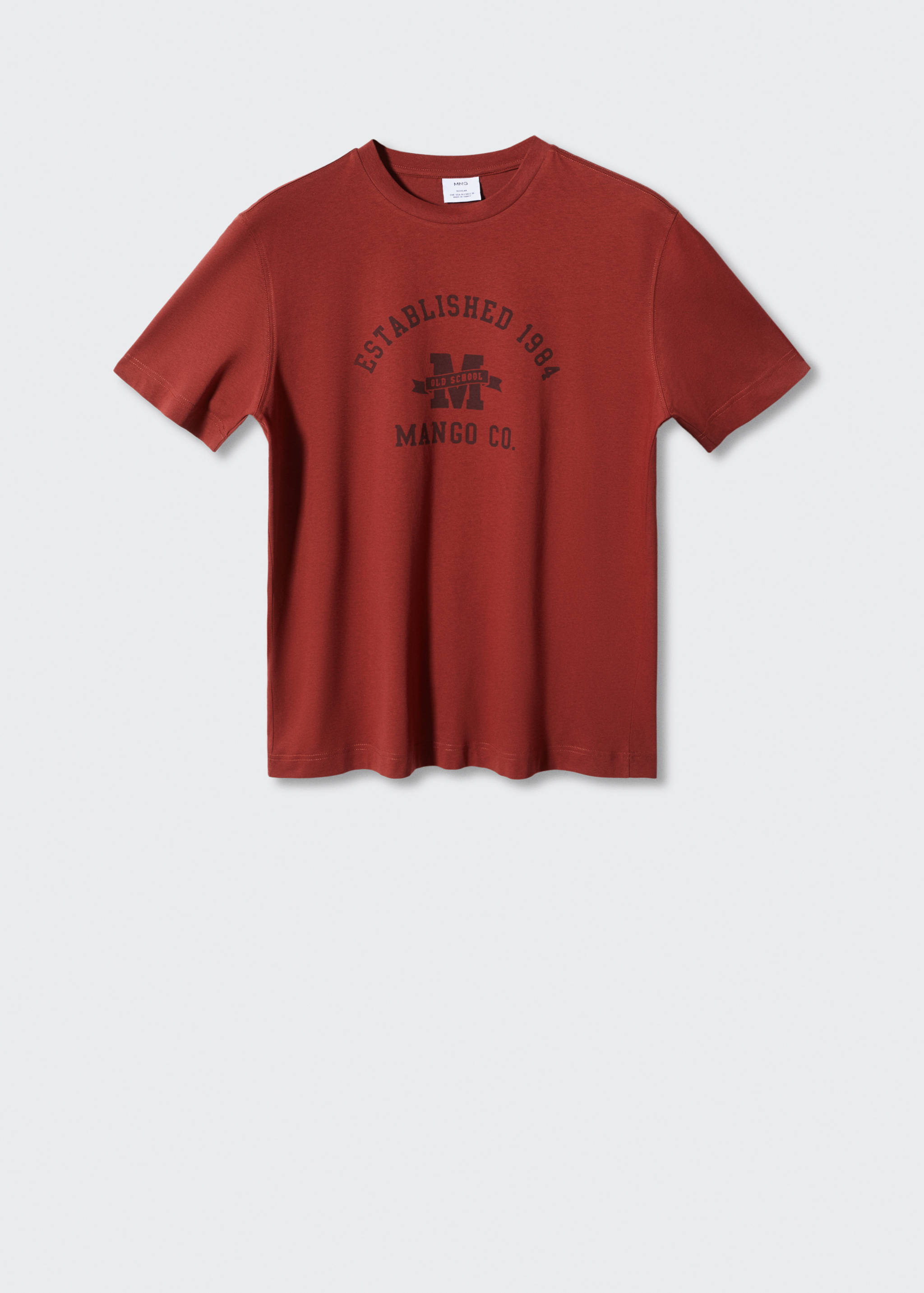 T-shirt coton style universitaire  - Article sans modèle