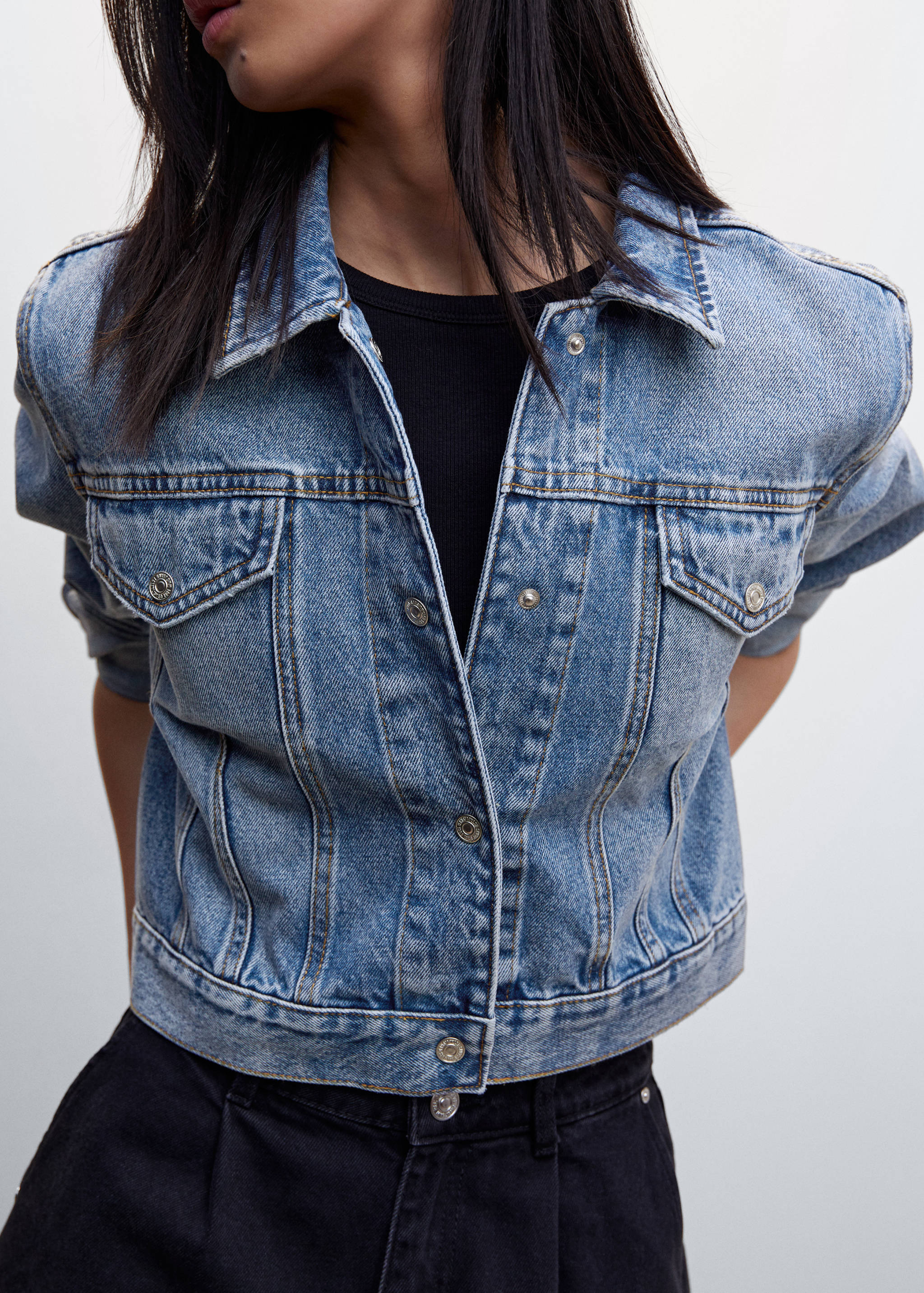 جاكيت دنيم بجيوب - تفاصيل المنتج 6