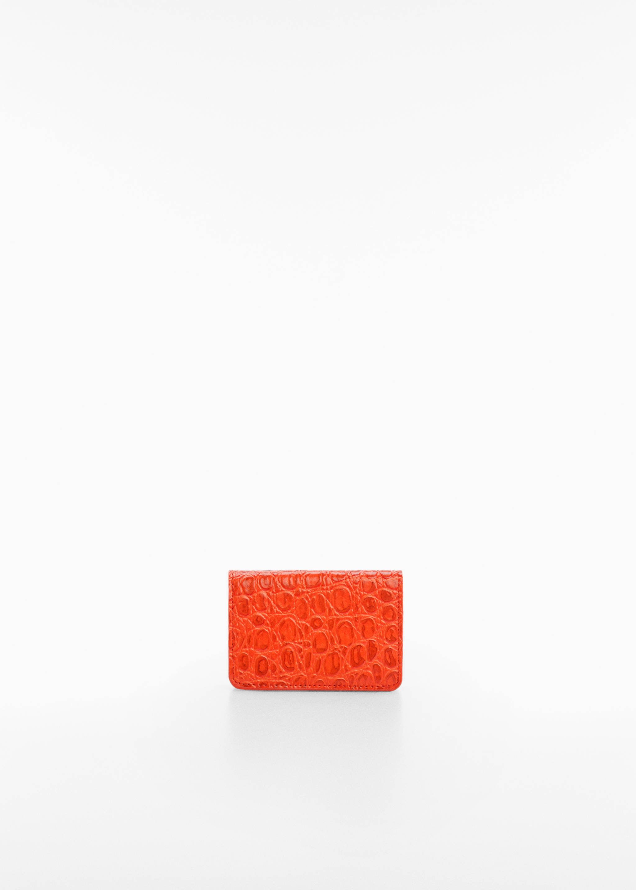 Croc-effect wallet - Medium plane