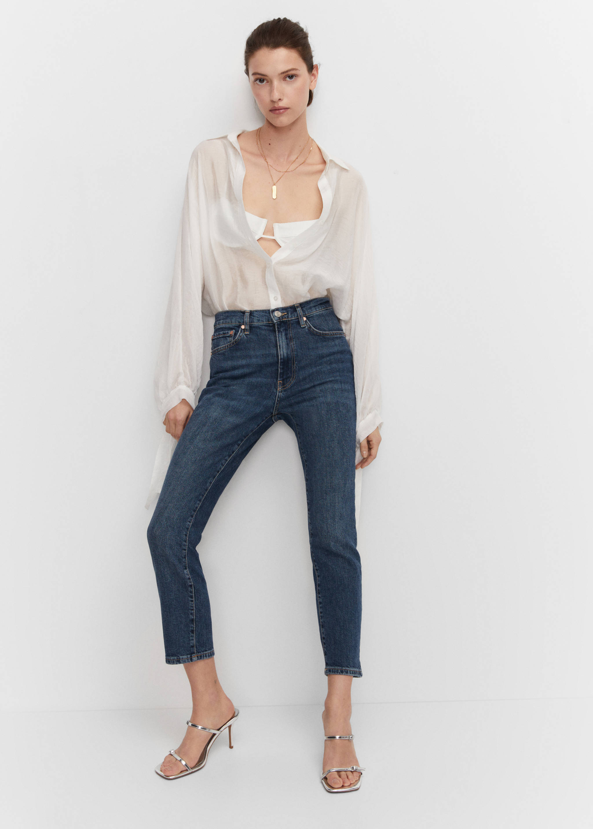 Slim cropped jeans - Details of the article 2