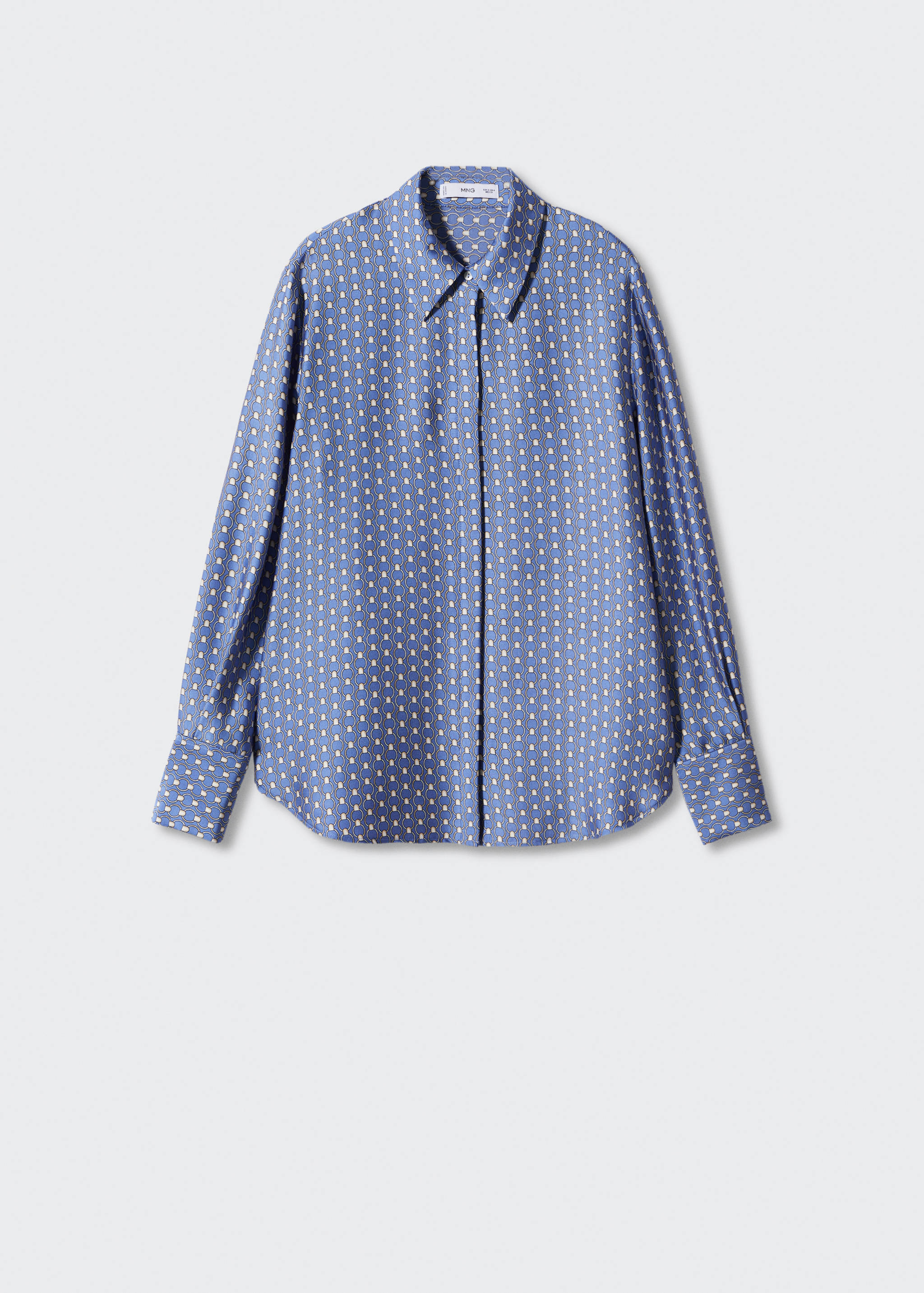 Satin finish flowy shirt - Article without model