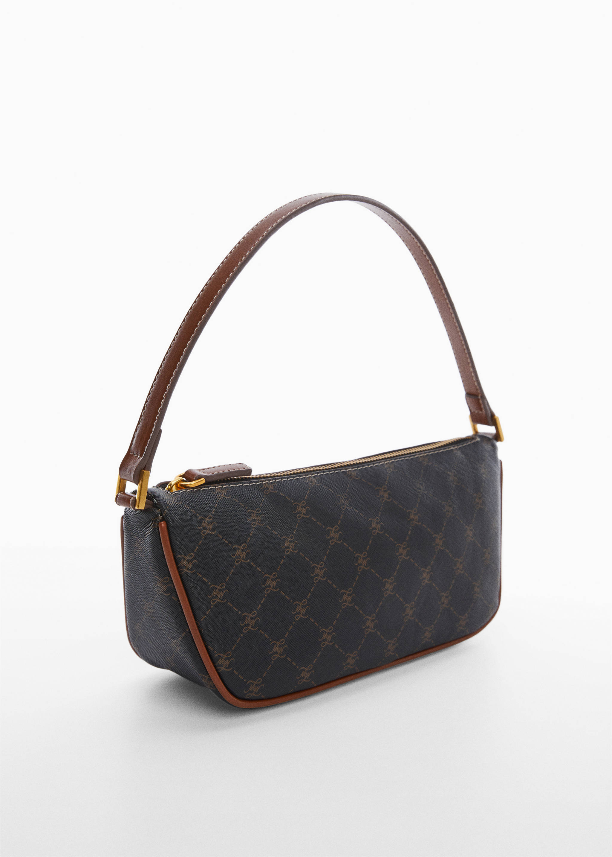 Schultertasche mit Logo-Print - Mittlere Ansicht