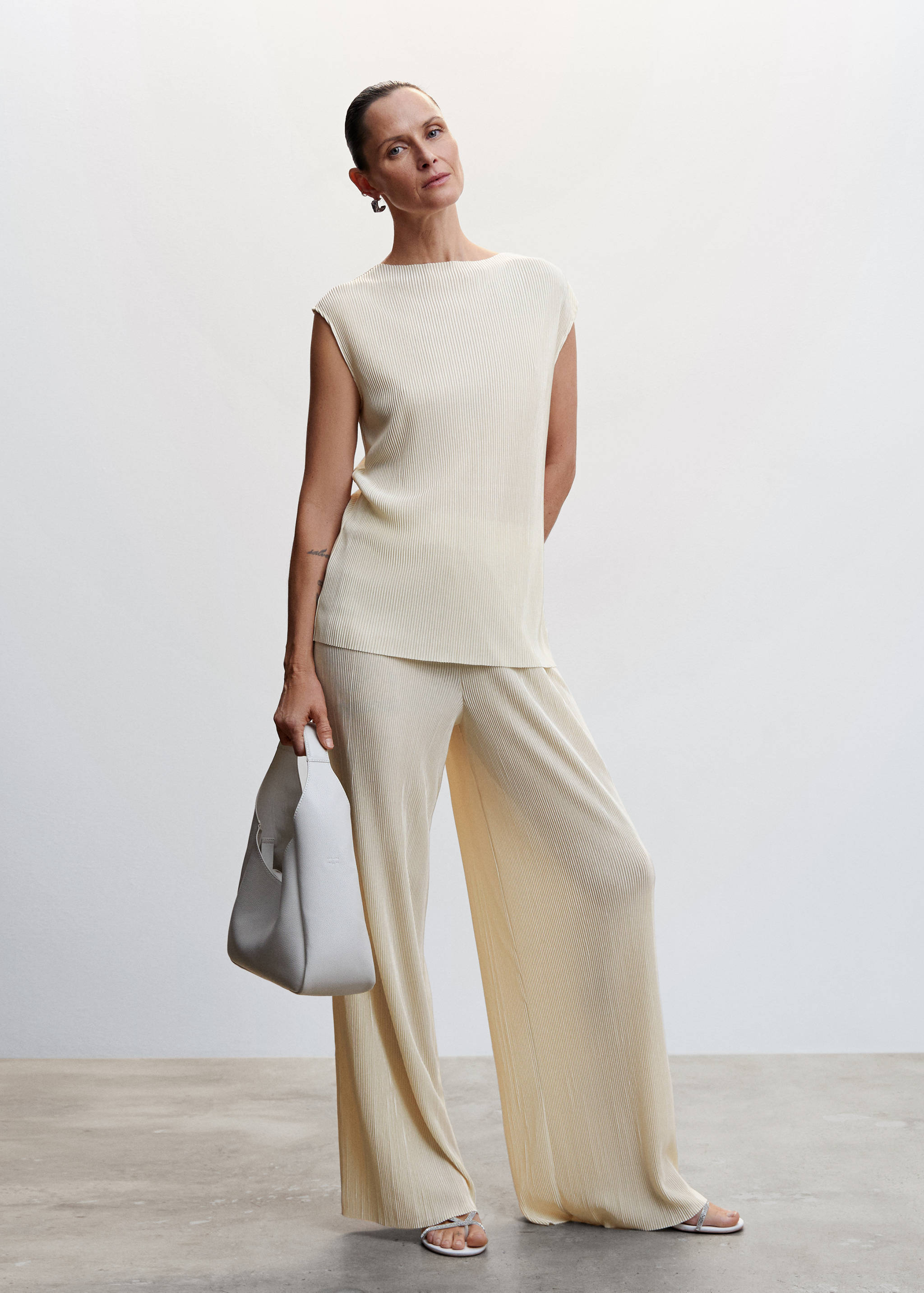 Top plissé à bretelles - Plan général