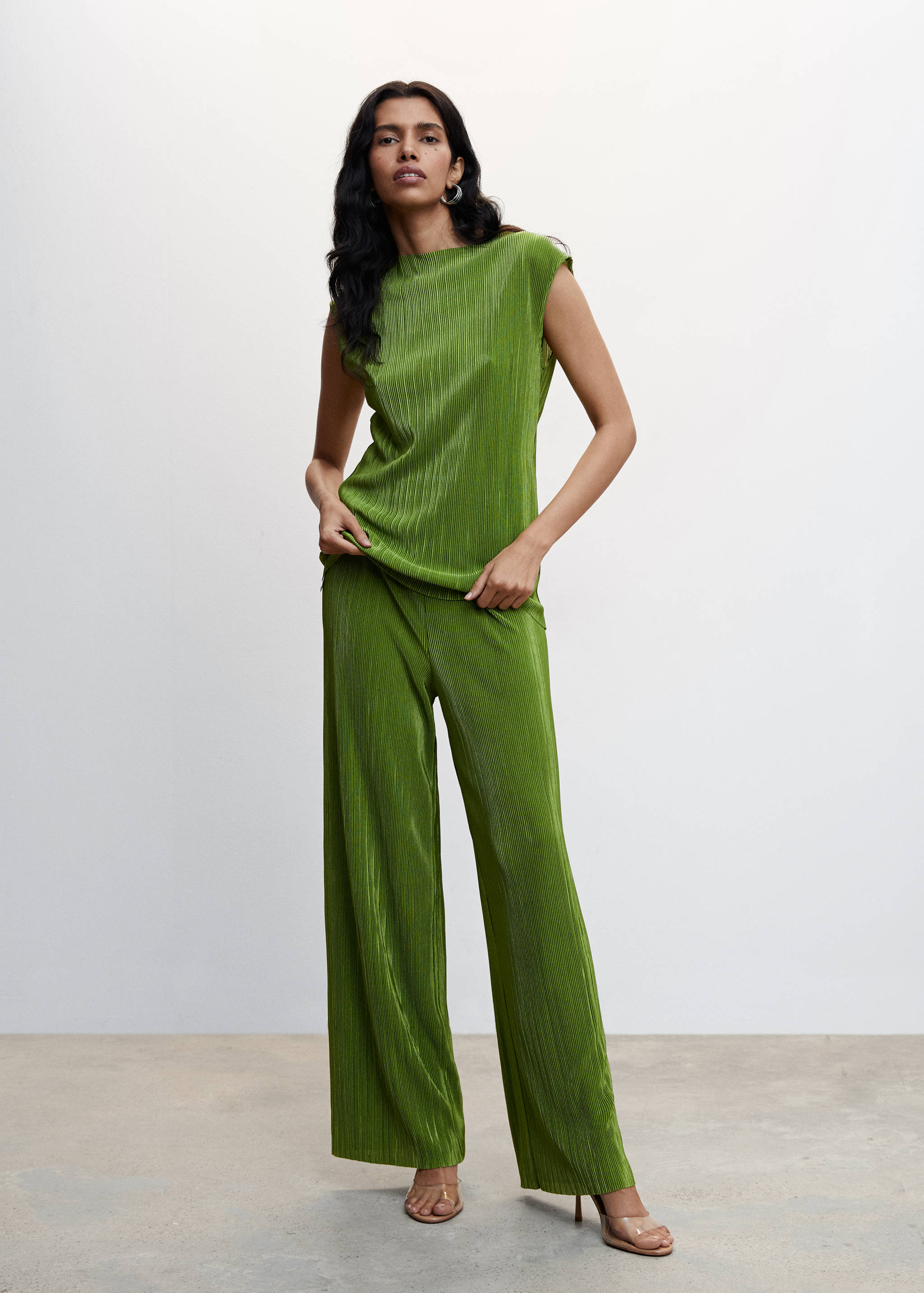 Top plissé à bretelles - Plan général