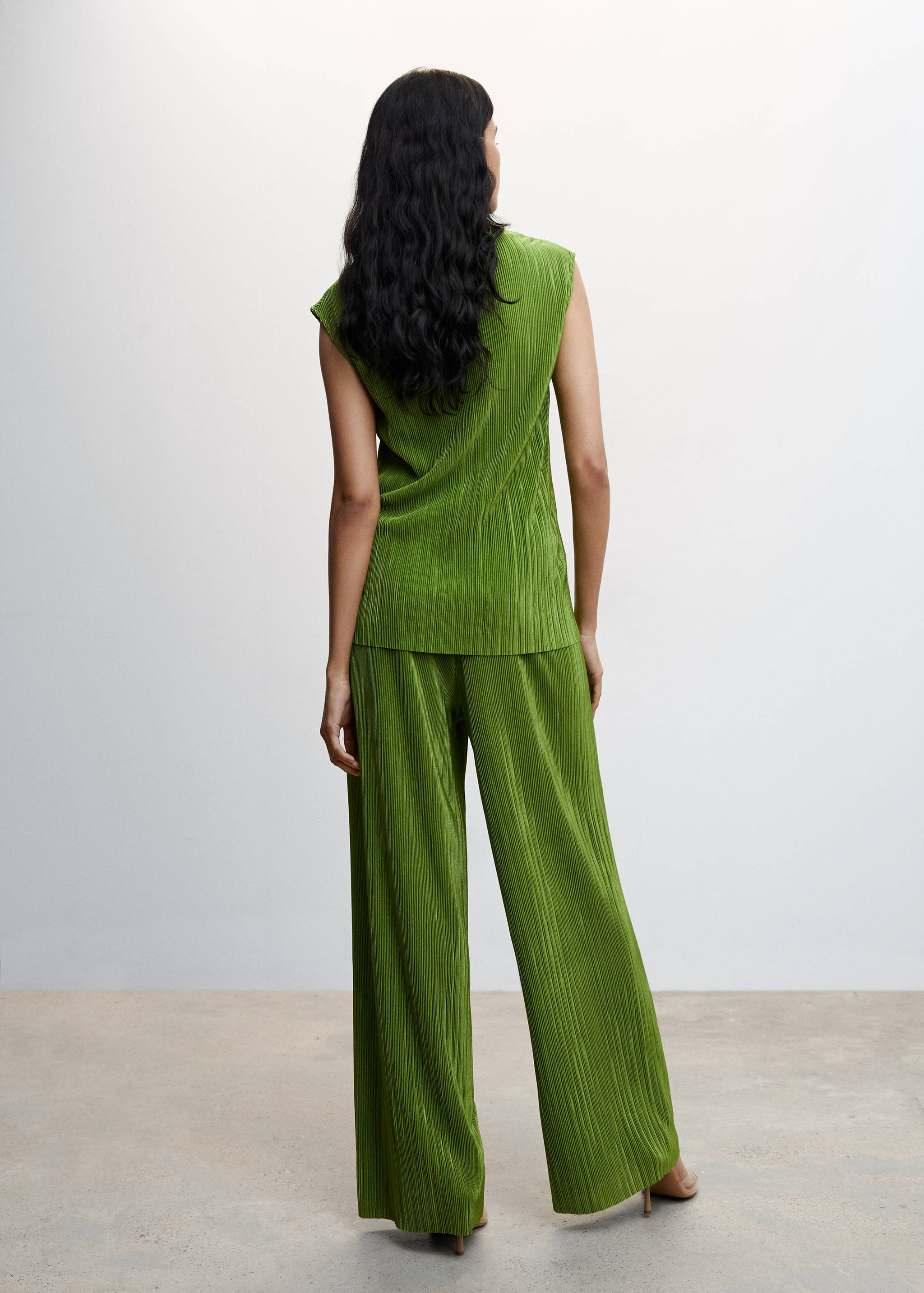 Top plissé à bretelles - Verso de l’article