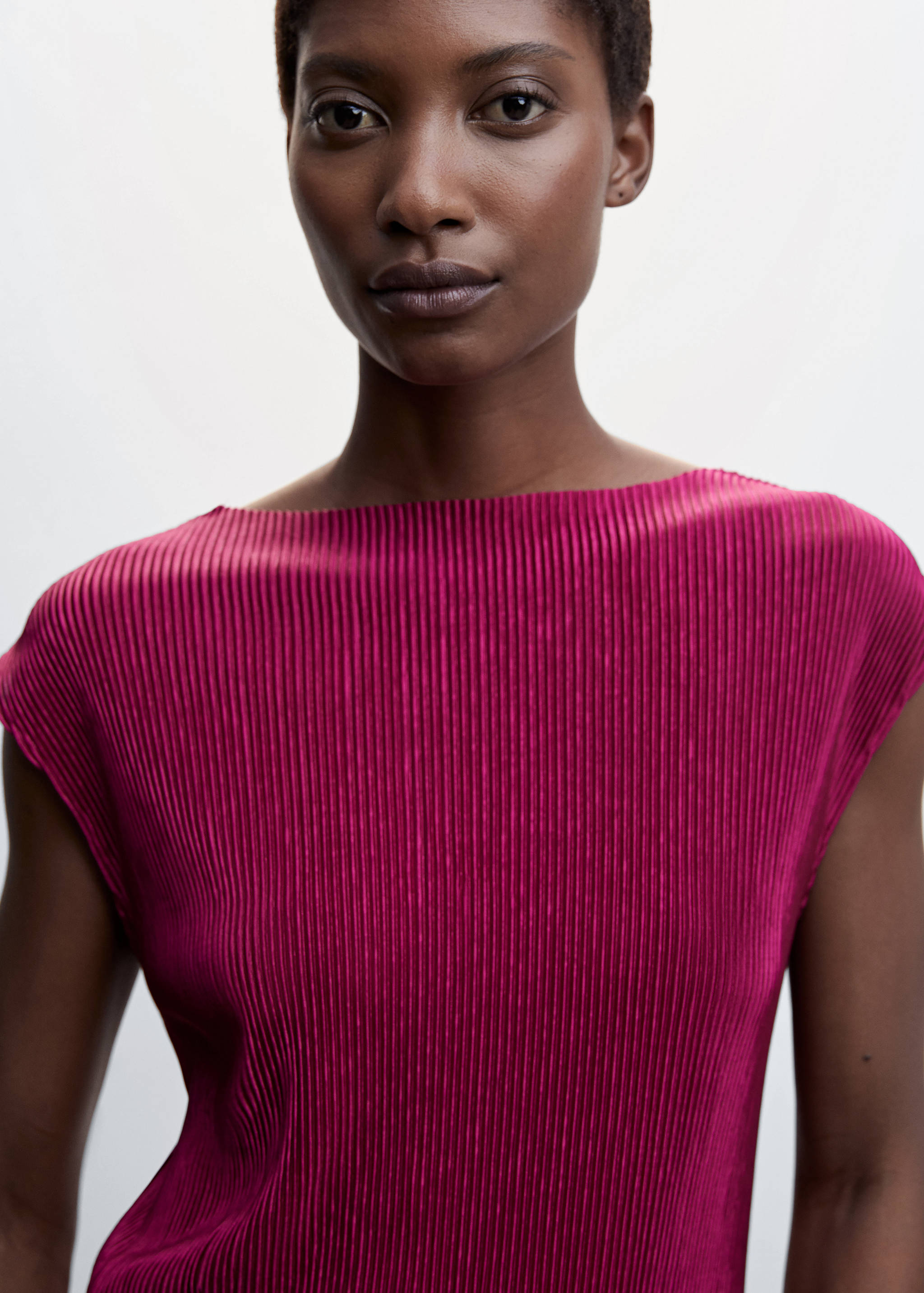 Top plissé à bretelles - Verso de l’article