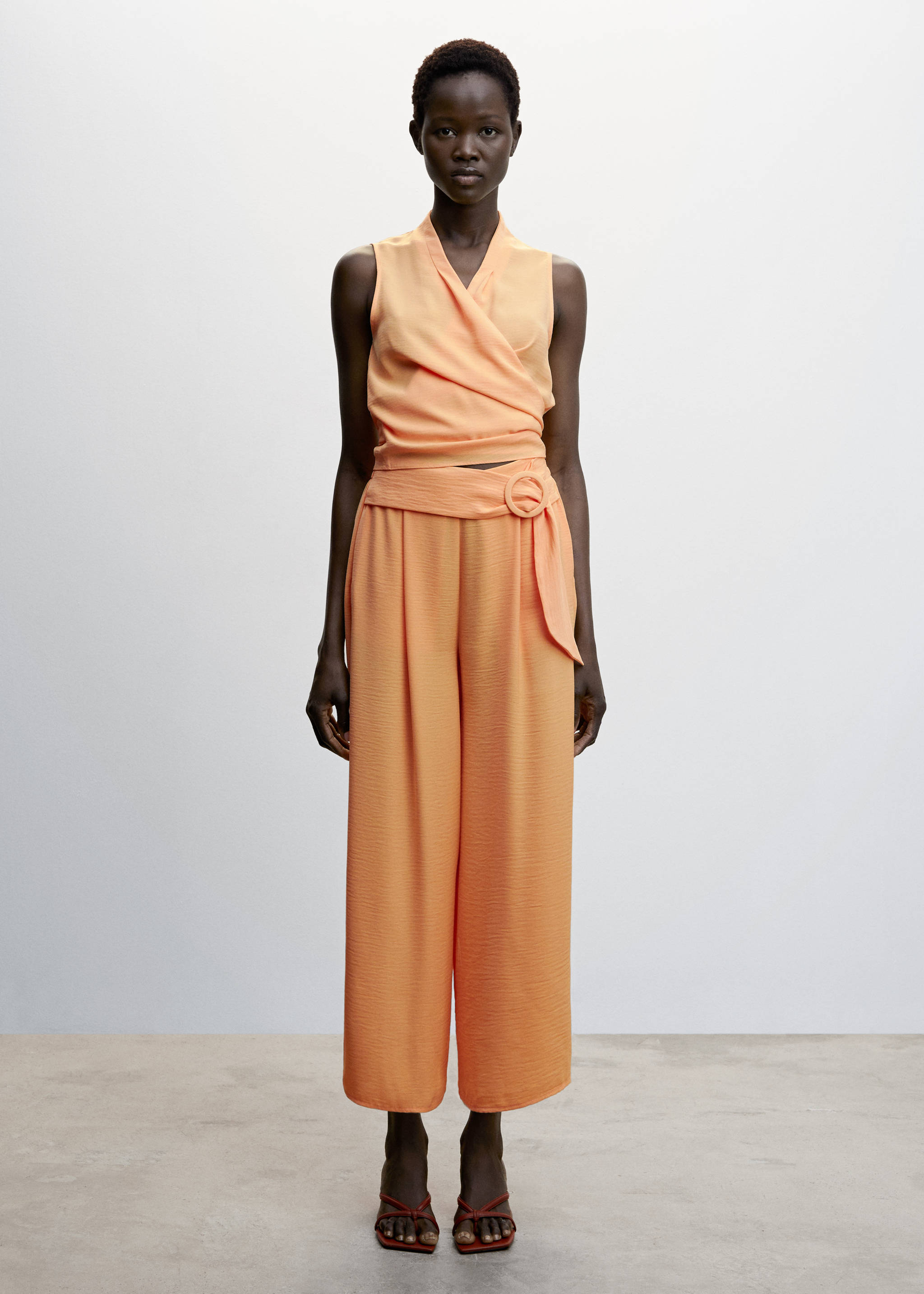 Wrap crop top - General plane