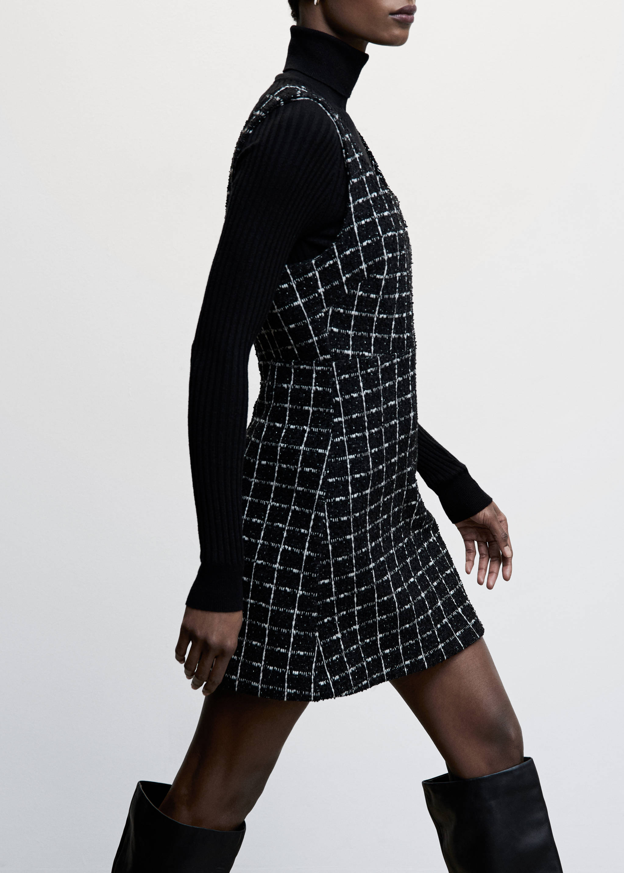 Vestido tweed cuadros - Detalle del artículo 4