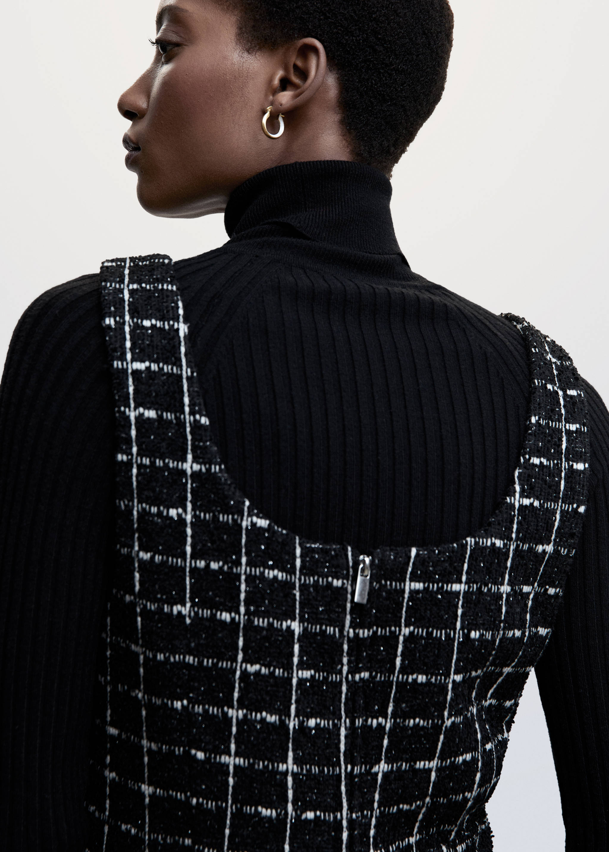 Vestido tweed cuadros - Detalle del artículo 6