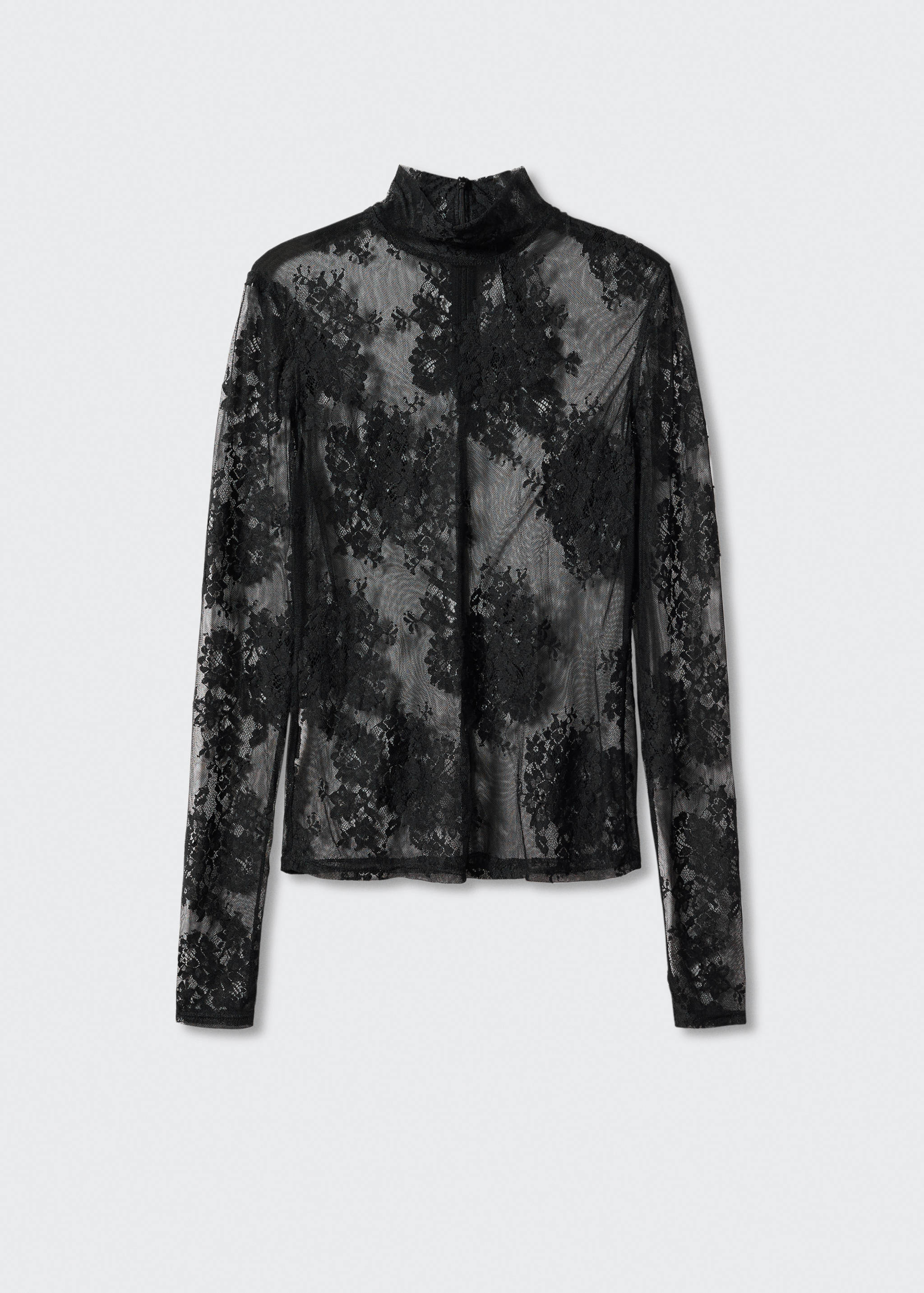 Floral lace T-shirt - Article without model