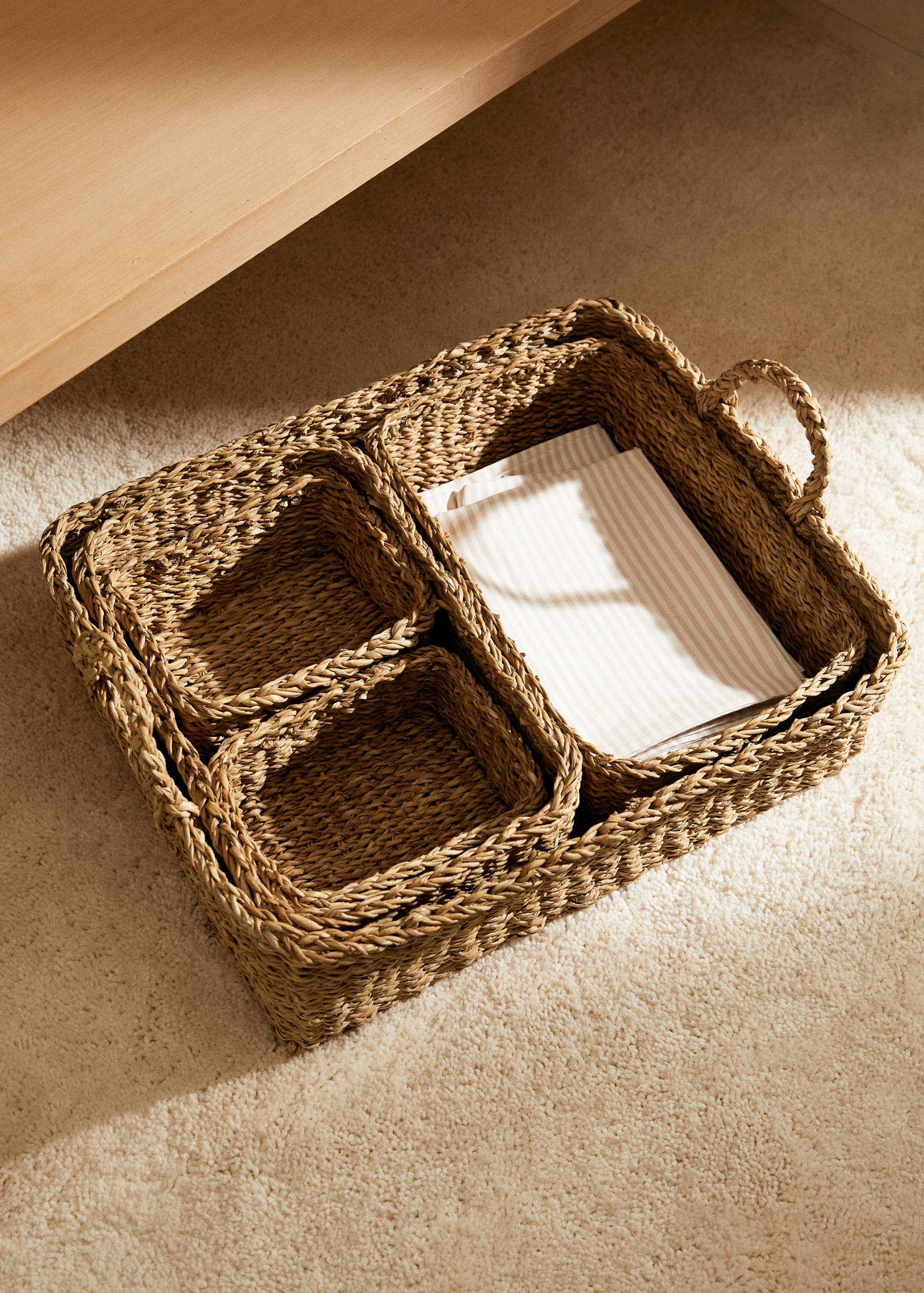 Pack de cestas 100% totora - Plano general