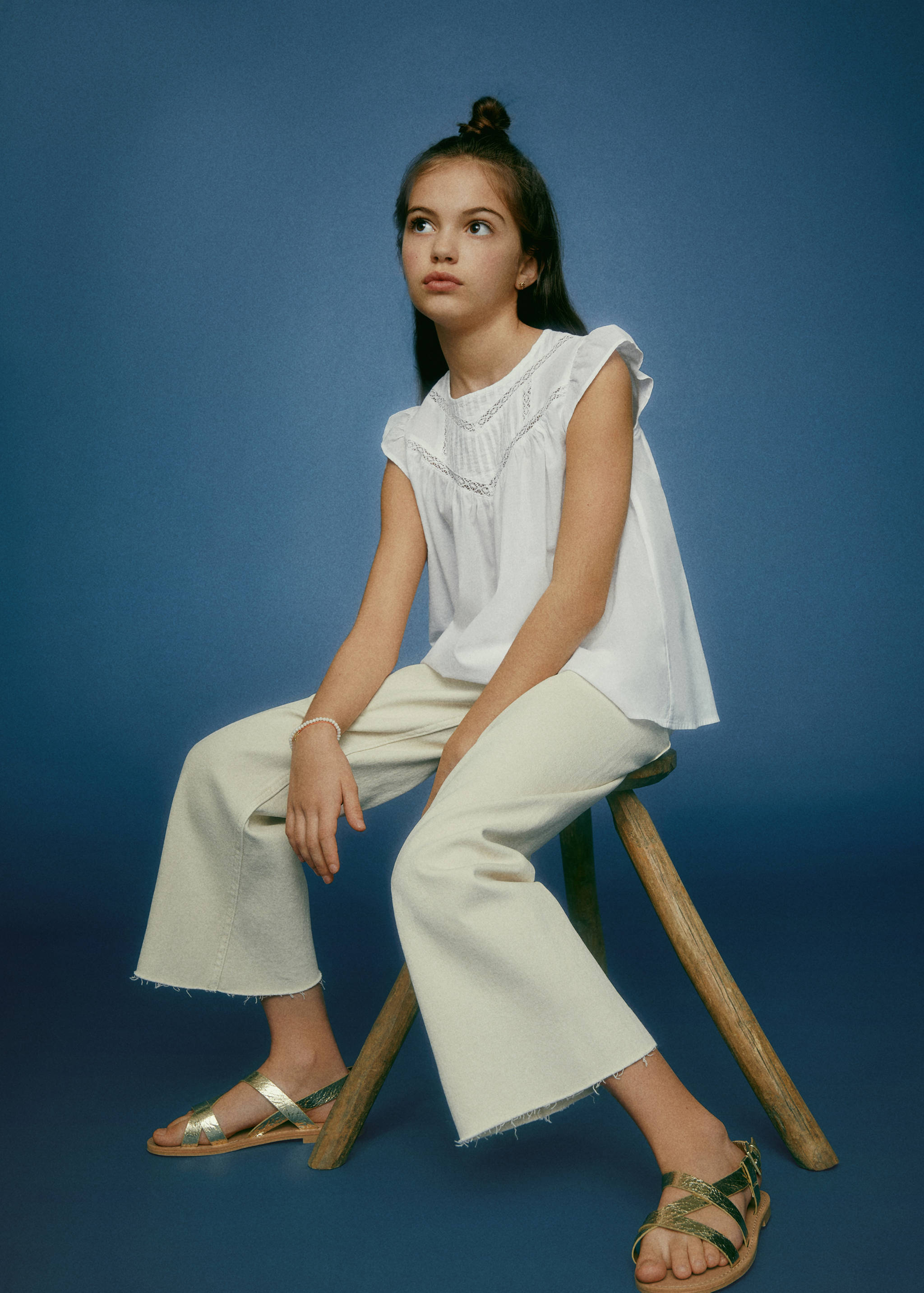 Blouse manches volantées - Plan général