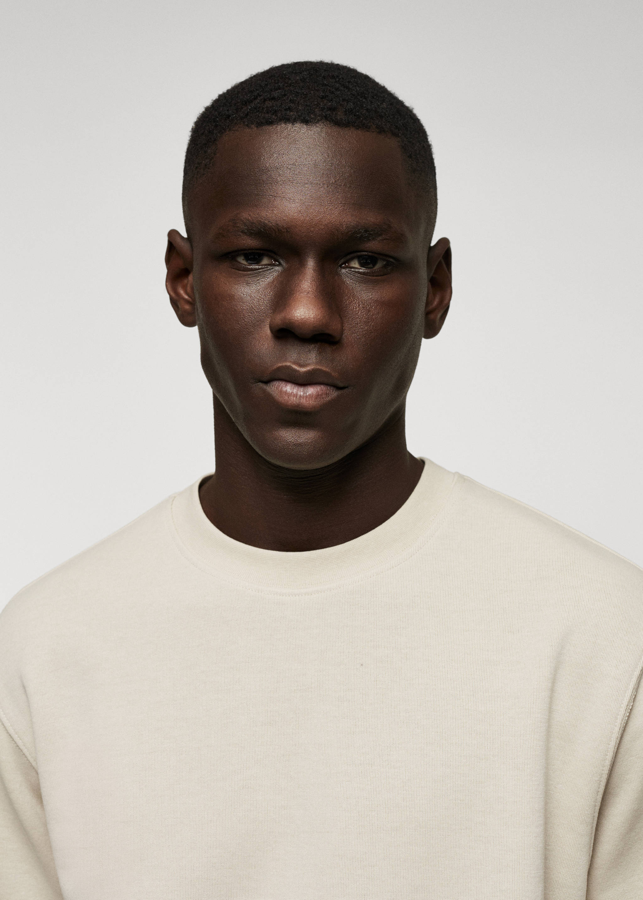 Sweat-shirt tissu éponge manches courtes - Détail de l'article 1