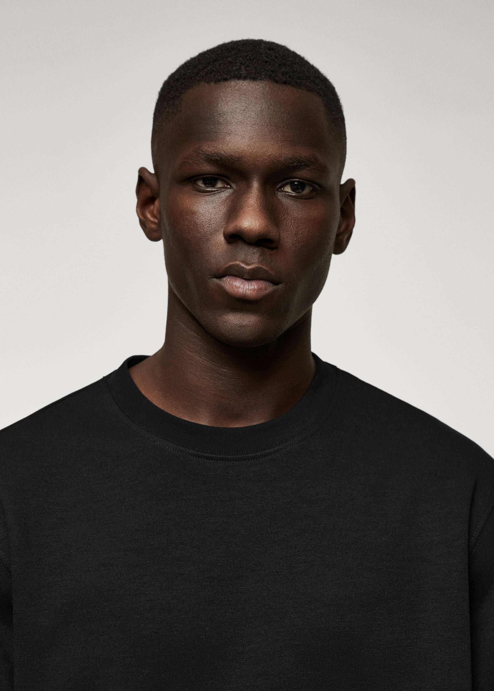 Sweat-shirt tissu éponge manches courtes - Détail de l'article 1