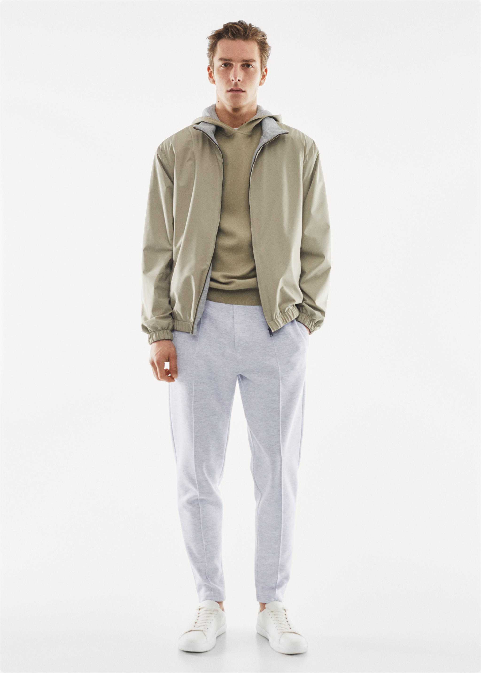 Pantalon jogging tissu éponge de coton - Plan général