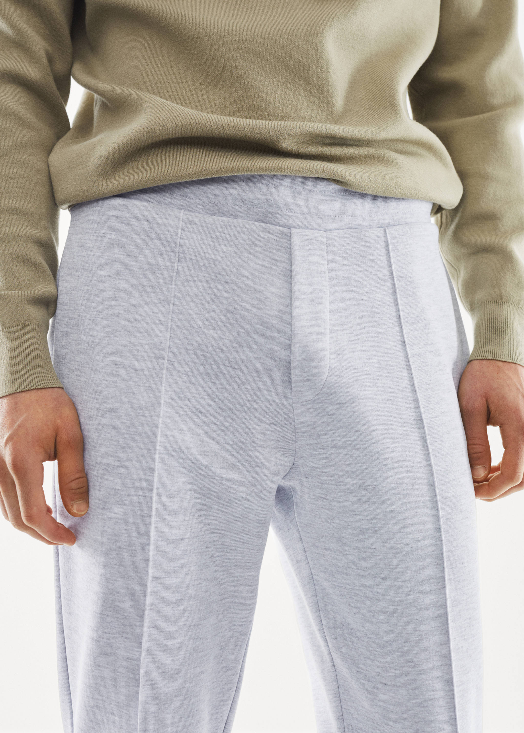 Pantalon jogging tissu éponge de coton - Détail de l'article 1