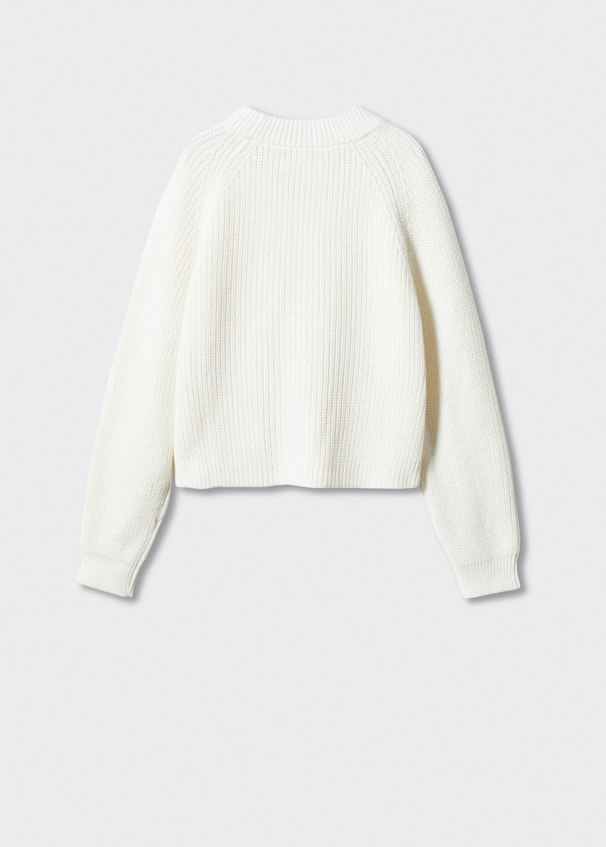 Knitted braided sweater - Reverse of the article