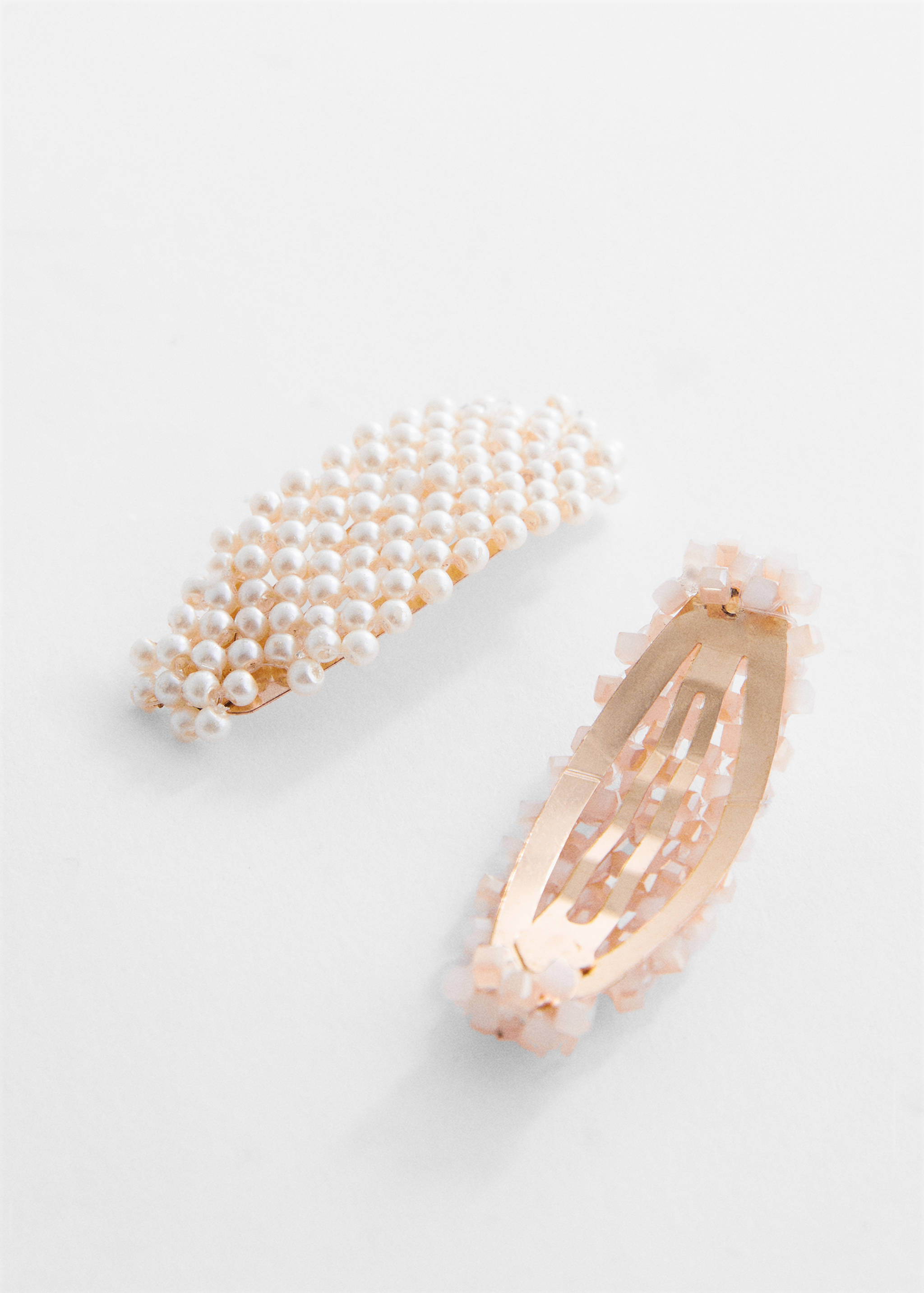 Lot 2 barrettes bijoux - Plan moyen