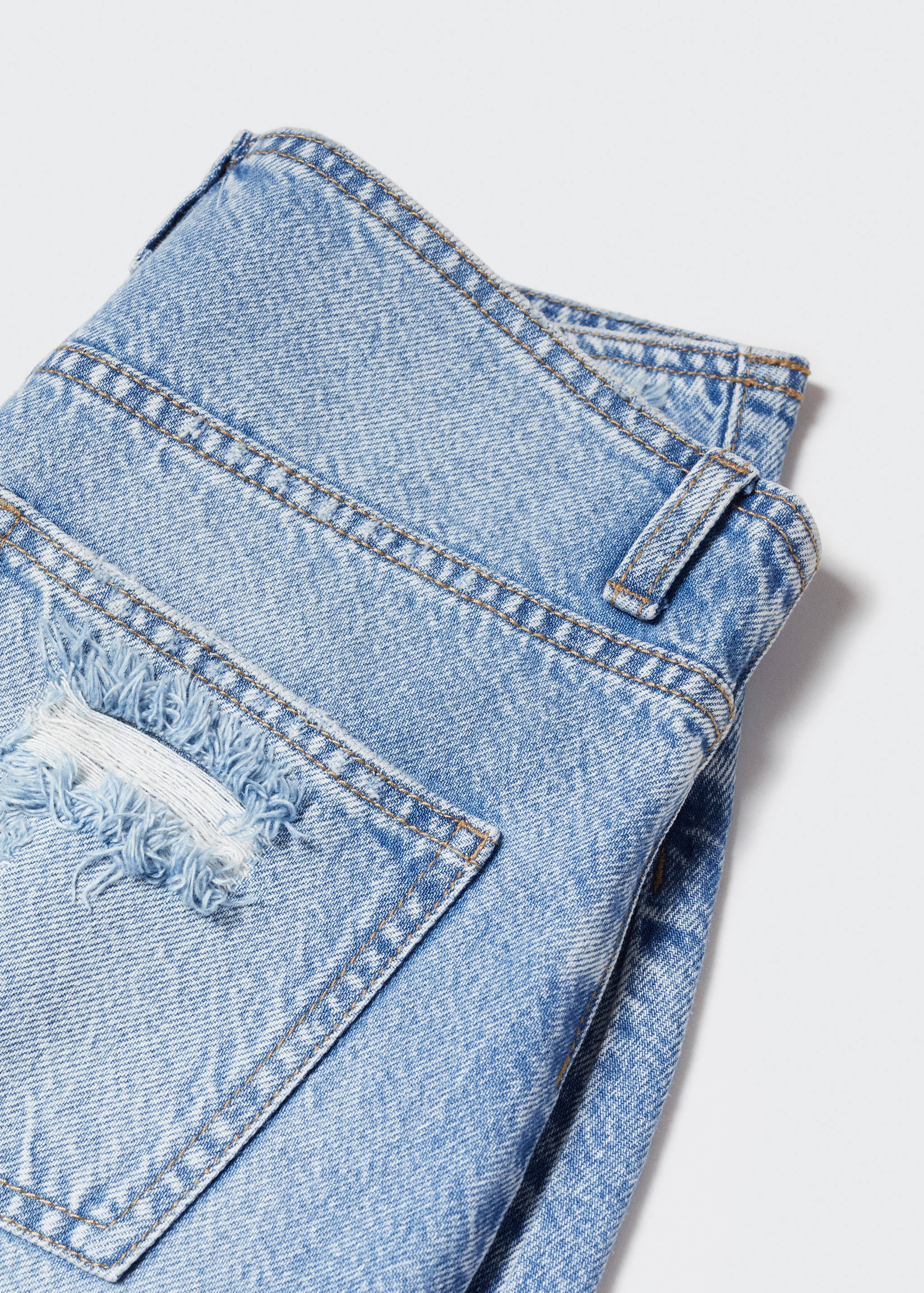 Frayed edges denim skirt - Details of the article 8