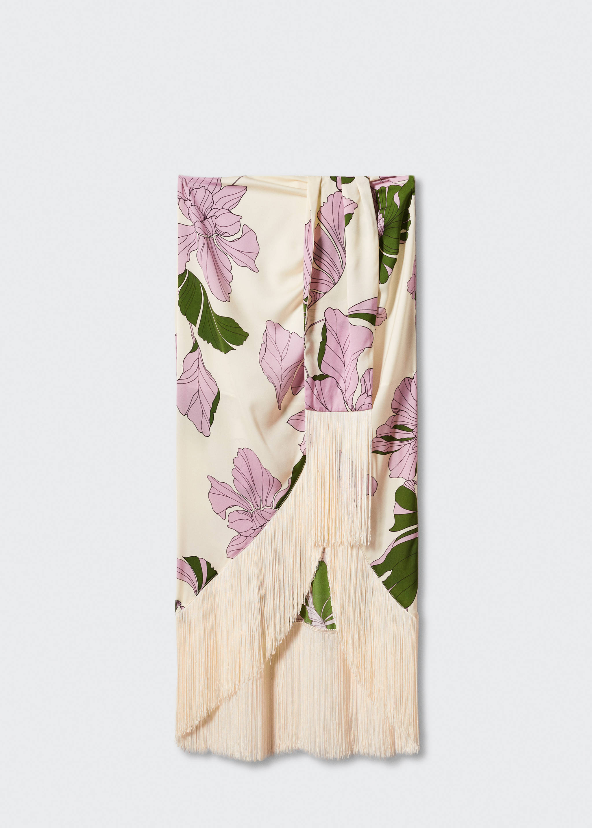 Falda asimétrica flecos - Artículo sin modelo