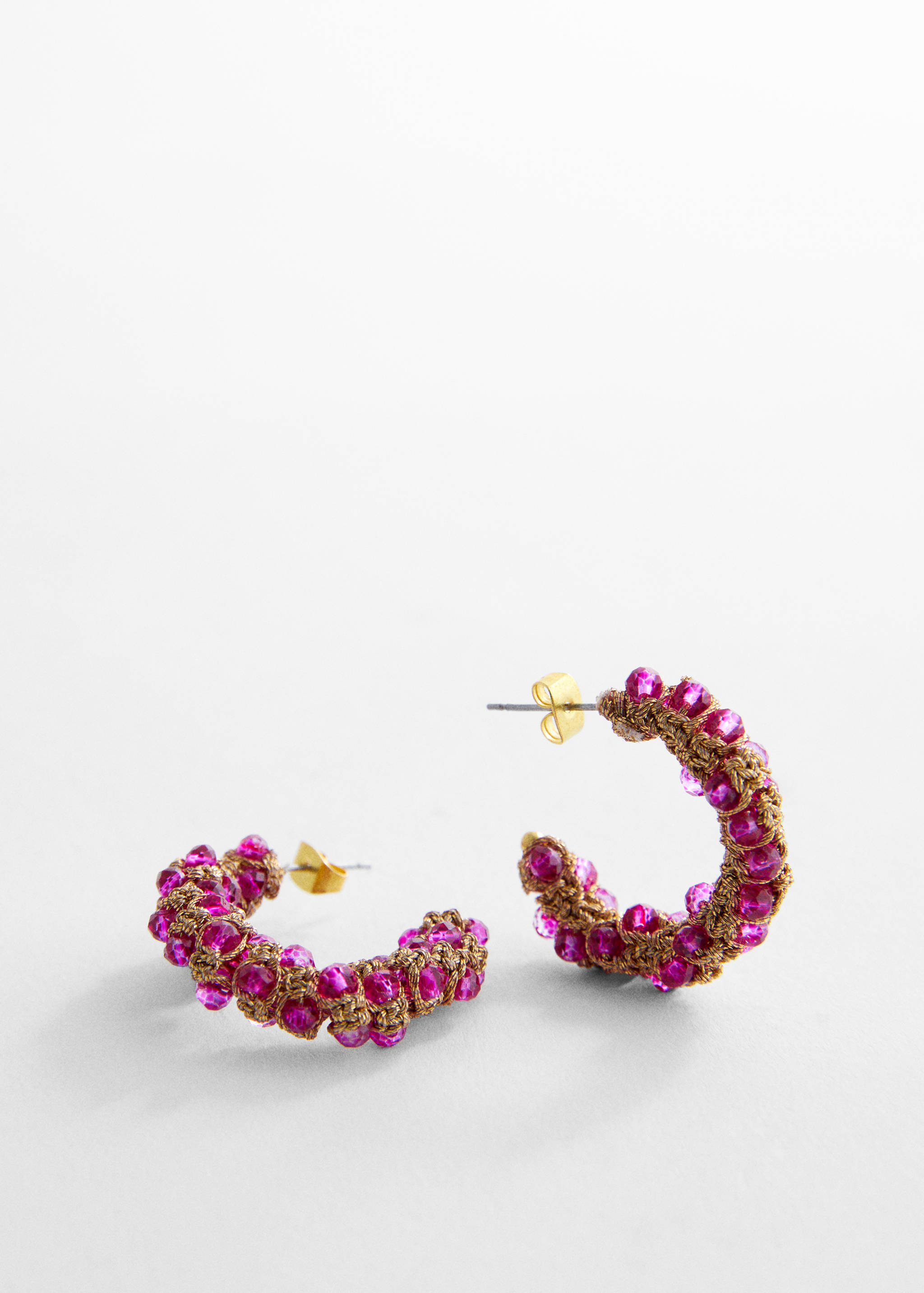 Hoops crystal earrings - Medium plane