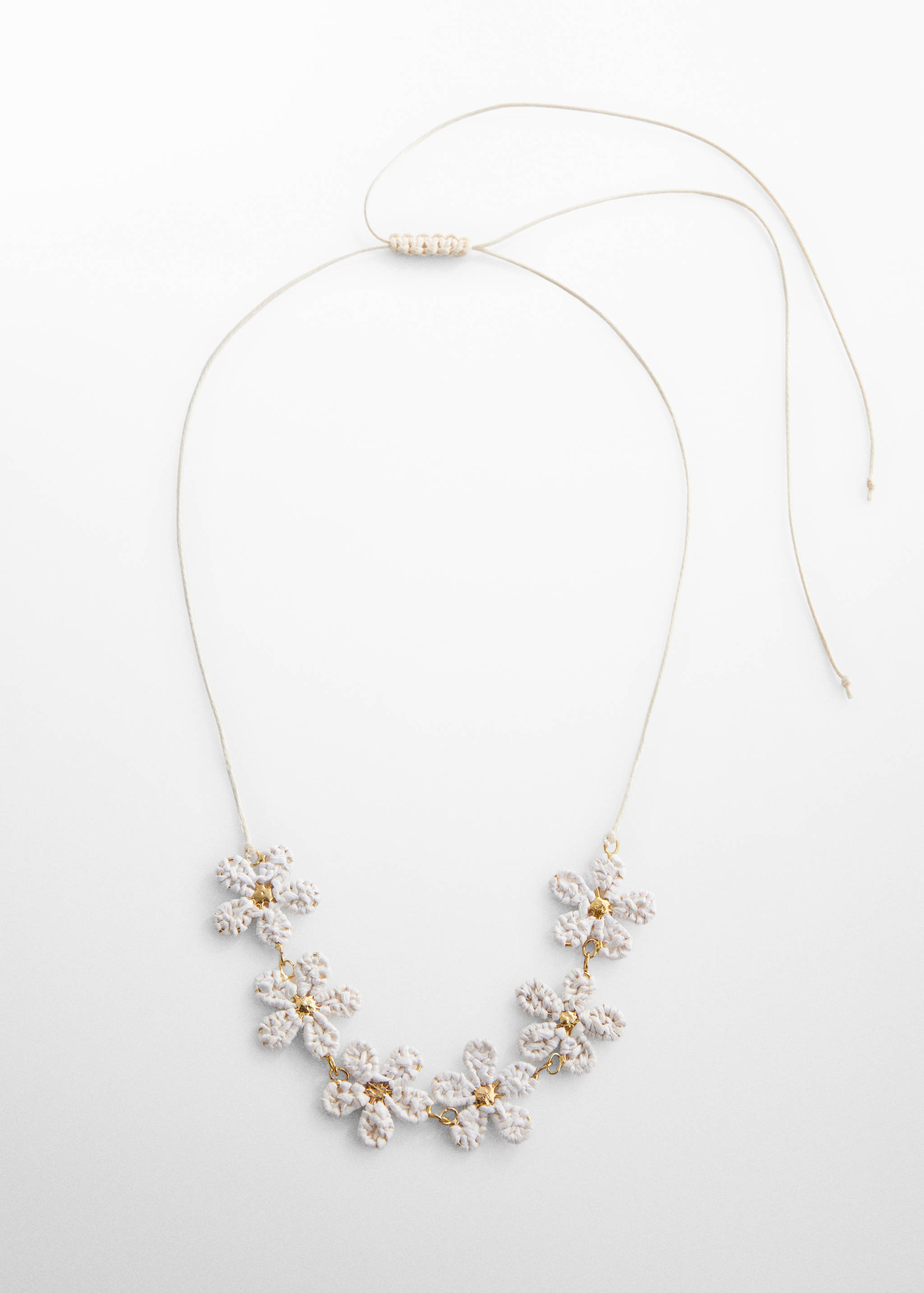 Crochet flower necklace - Article without model