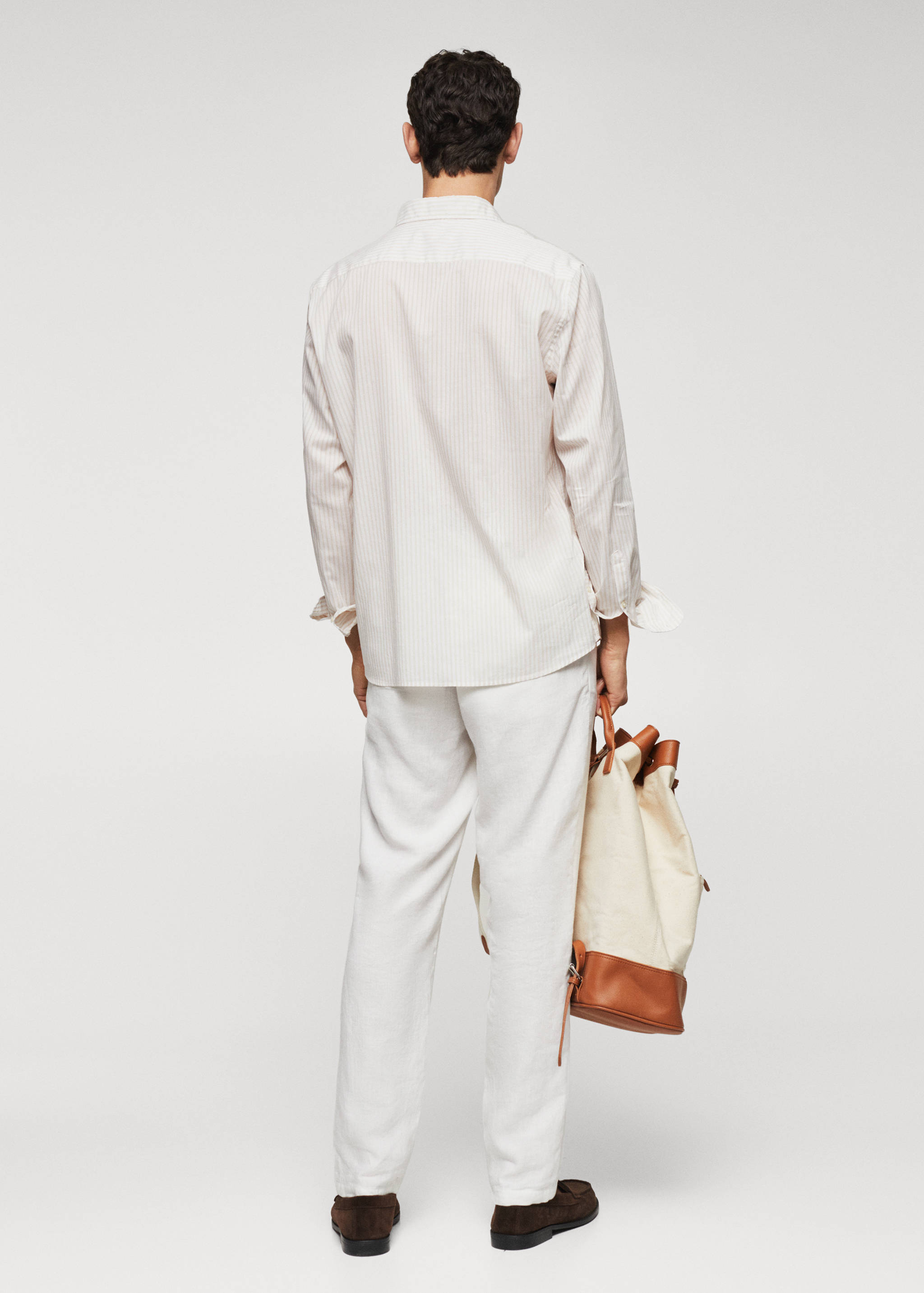 Рубашка 100% хлопок в полоску - Обратная сторона изделия