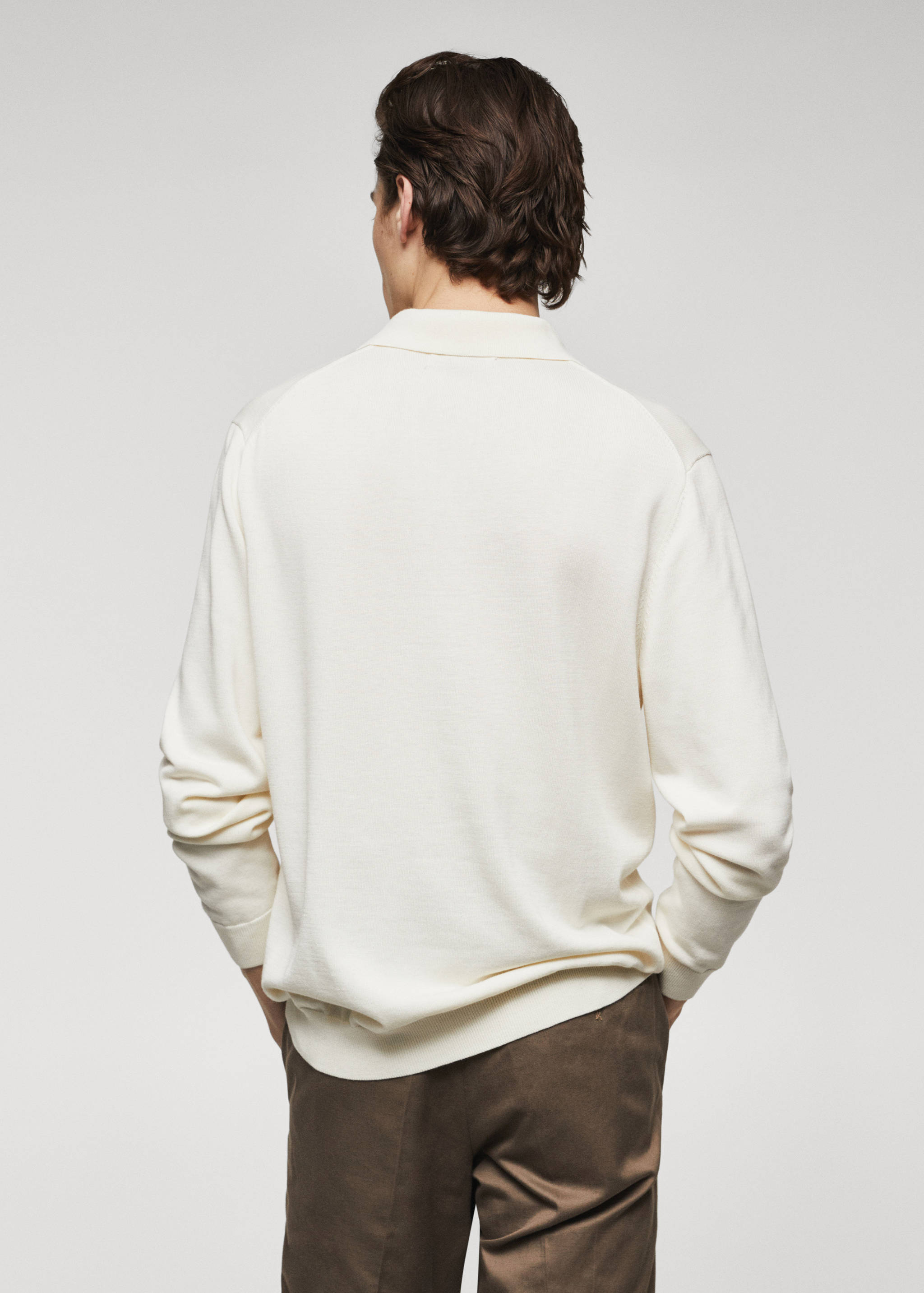 Polo maille manches longues - Verso de l’article