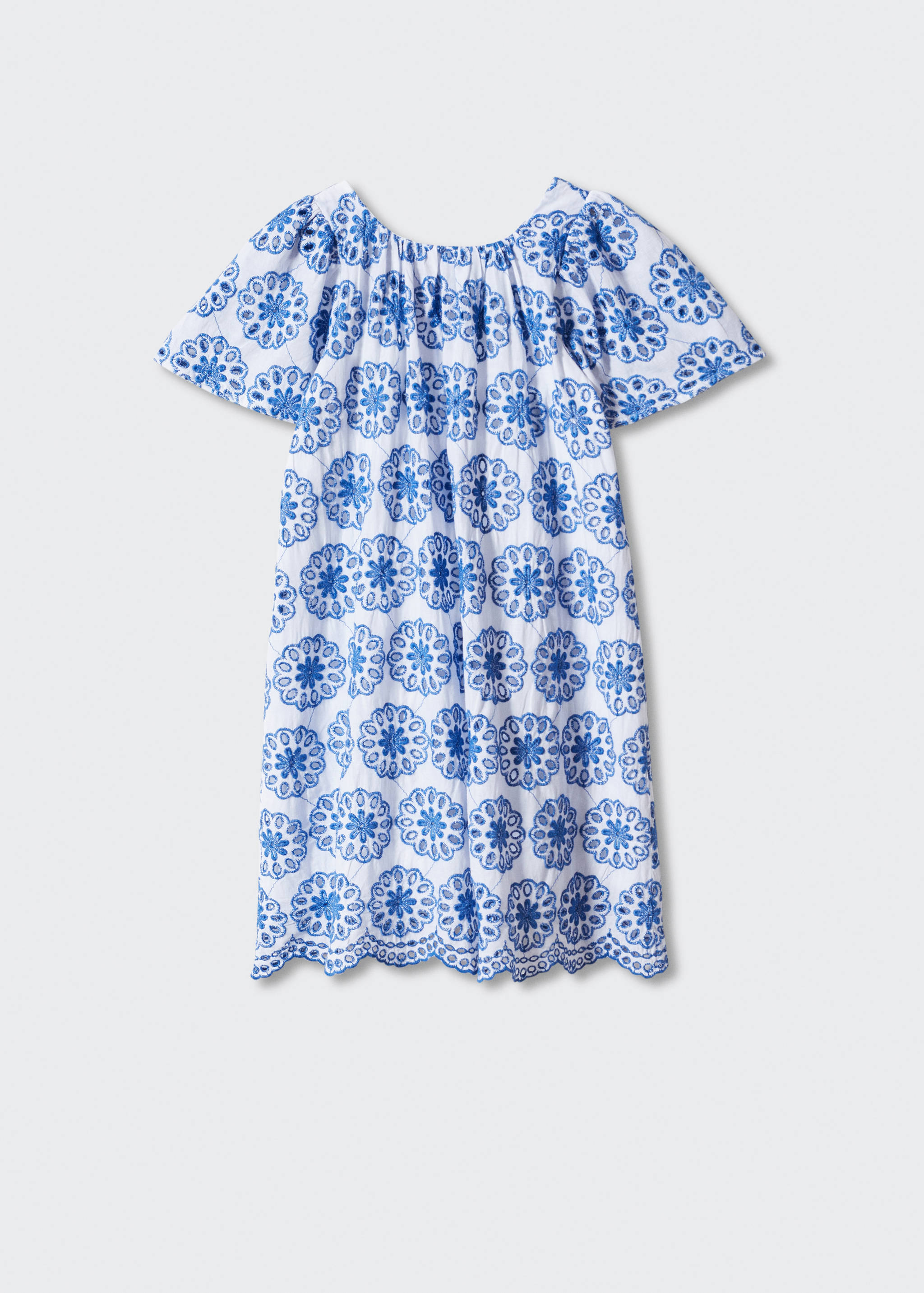 فستان مطرز بأزهار - منتج دون نموذج