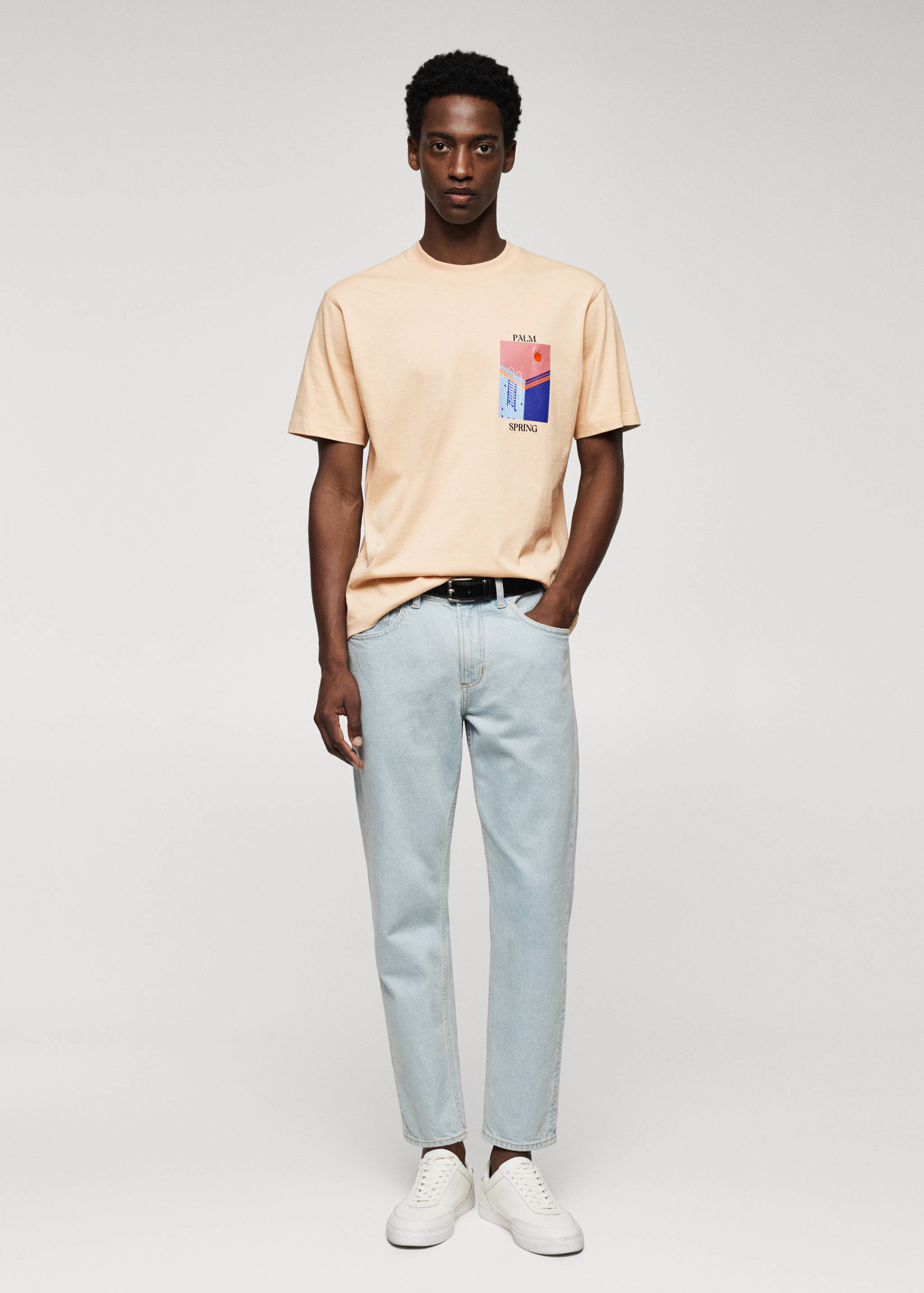 تي شيرت مطبوع 100% قطن - رؤية عامة