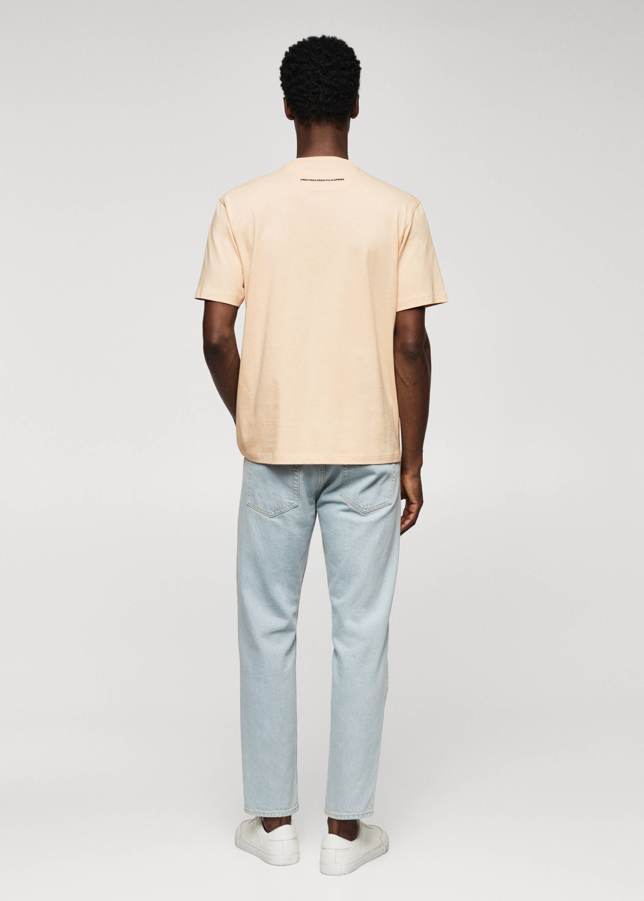 تي شيرت مطبوع 100% قطن - الجهة الخلفية للمنتج