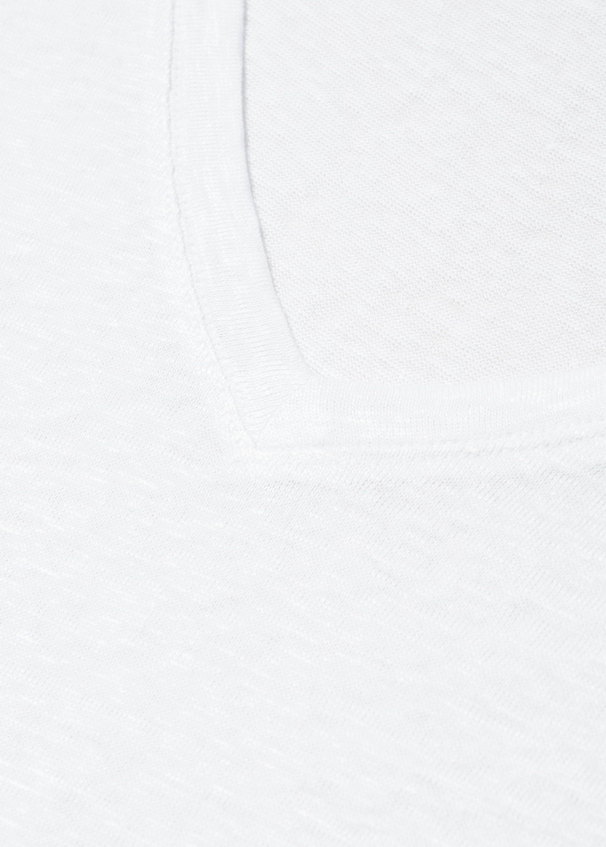 T-shirt lin col V - Détail de l'article 8