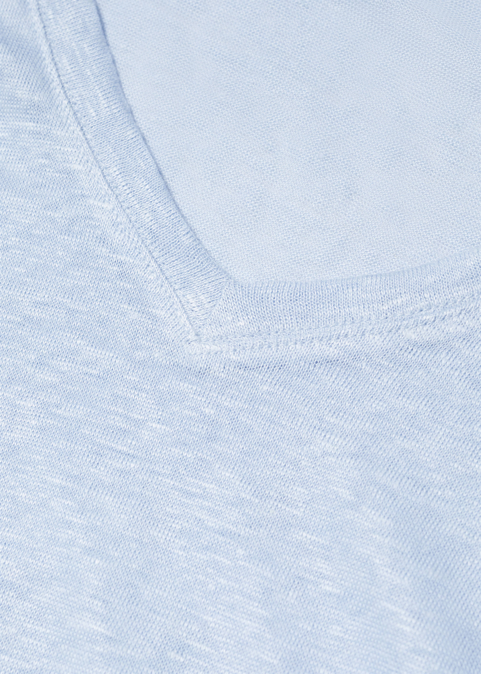 T-shirt lin col V - Détail de l'article 8